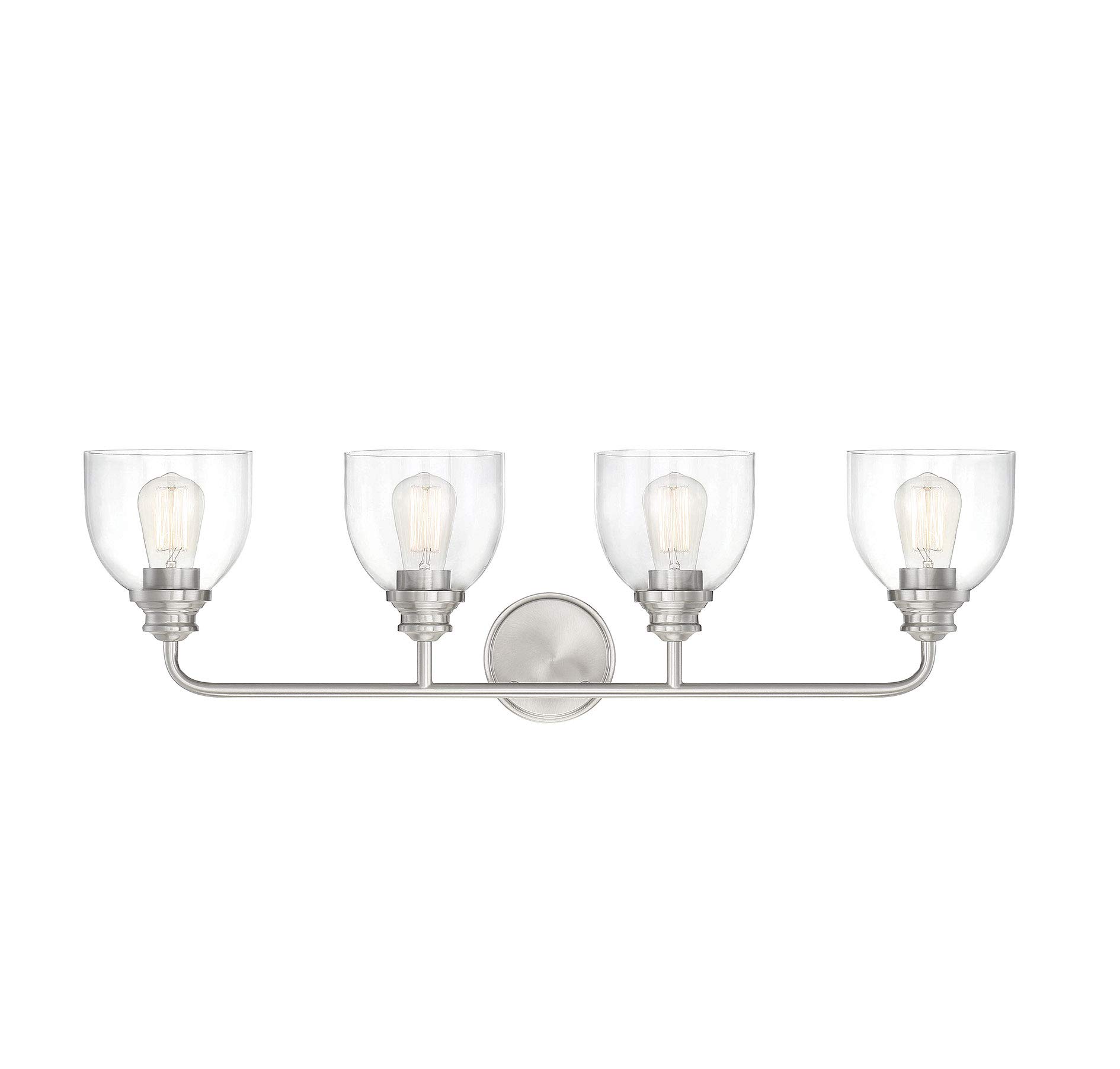 Savoy House Marshall 4-Light Vanity Fixture - 240W Matte Black Bathroom Lighting for Modern & Farmhouse Decor - Perfect for Bathroom Vanity, Powder Room, and Dressing Area