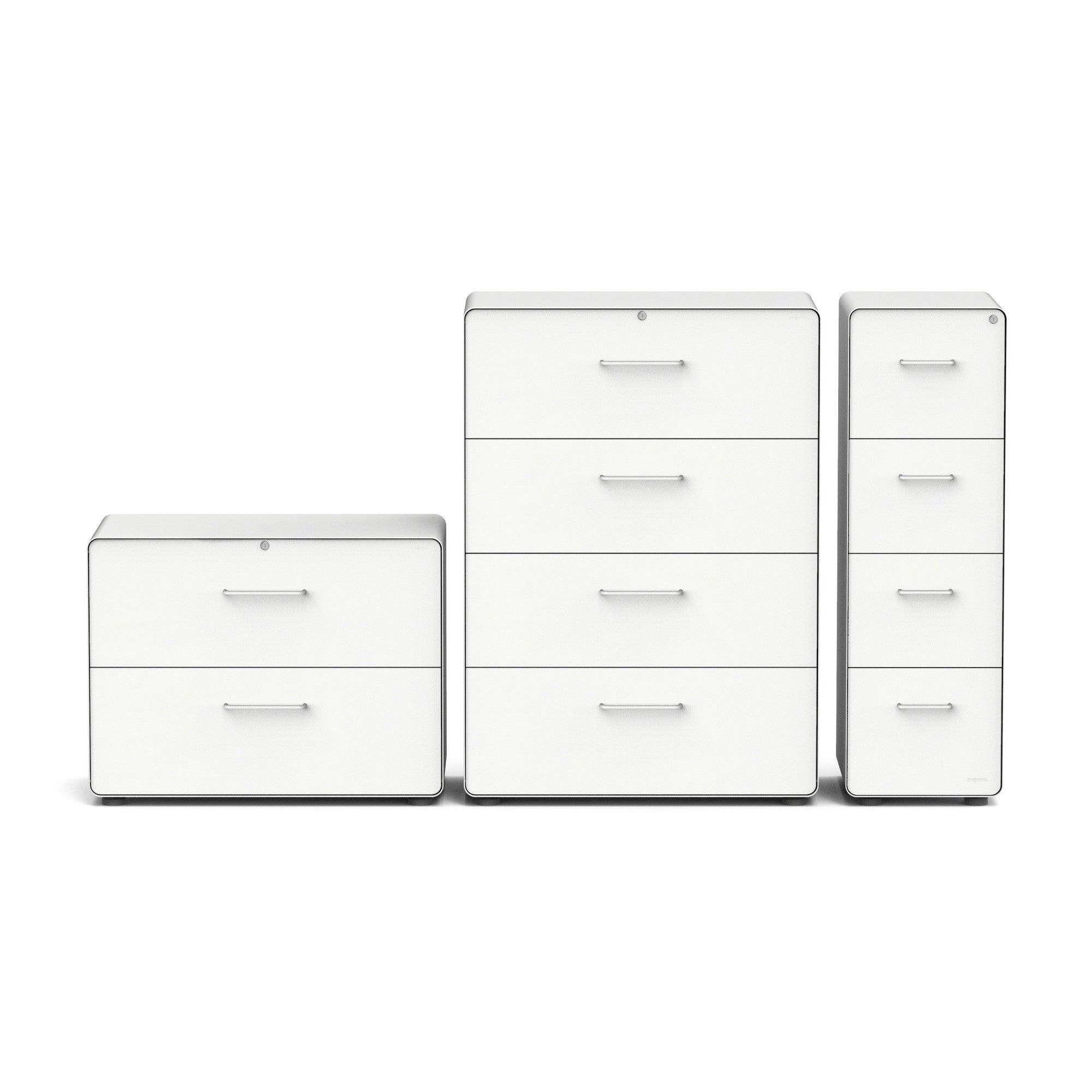 Stow 4 Drawer Vertical File Cabinet - Heavy Duty Metal Storage Organizer for Office, Home & School - Perfect for Documents, Folders & Office Supplies