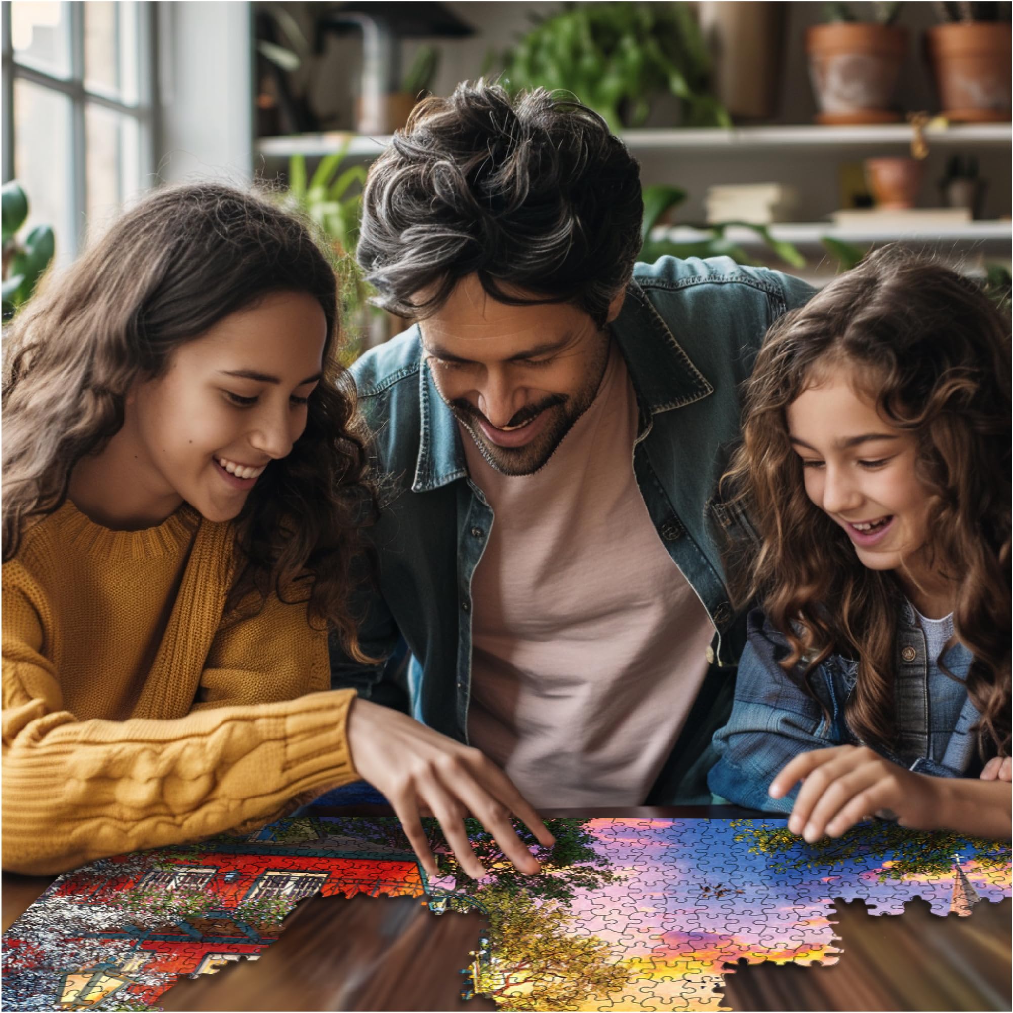 White Mountain - Sunset in New Orleans 1000 Piece Jigsaw Puzzle | New Orleans Landscape Puzzle | Sunset Cityscape Puzzle for Adults & Families | Perfect for Relaxation & Home Decor