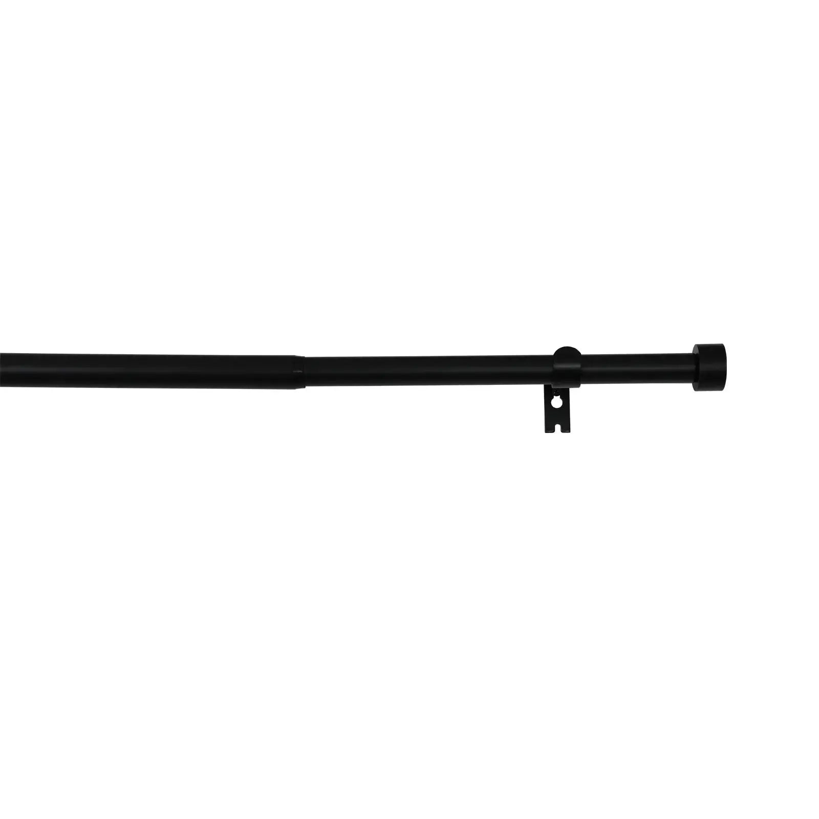 Jaylon Adjustable Curtain Rod with Rings - Extendable Window Drapery Rod for Living Room, Bedroom & Kitchen - Easy Installation for Blackout & Sheer Curtains