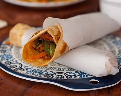 100-Sheet Butter Paper for Baking - Includes 2 Free Sheesham Wood Spatulas (10 Inch) | Non-Stick Parchment Paper for Cakes, Cookies, Roti & Paratha Wrapping | Perfect for Home Baking & Indian Cooking (10x10 Inch)