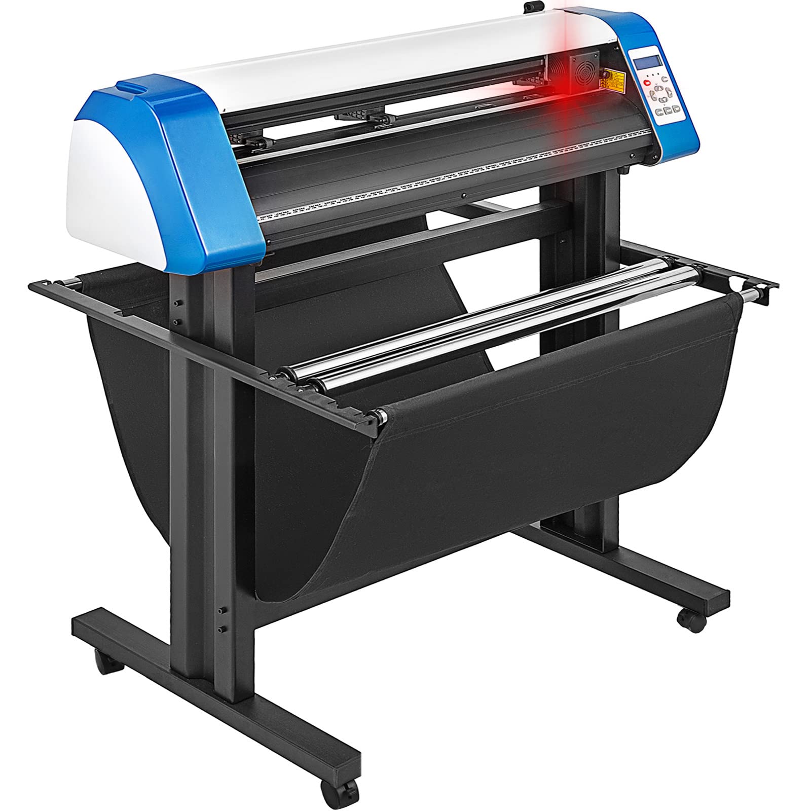 VEVOR 34 Inch Semi-Automatic Vinyl Cutter Machine with Floor Stand - DIY Sign Cutting for Home & Business, Compatible with Signmaster Software (Ideal for T-Shirts, Decals, Banners & Vehicle Wraps)
