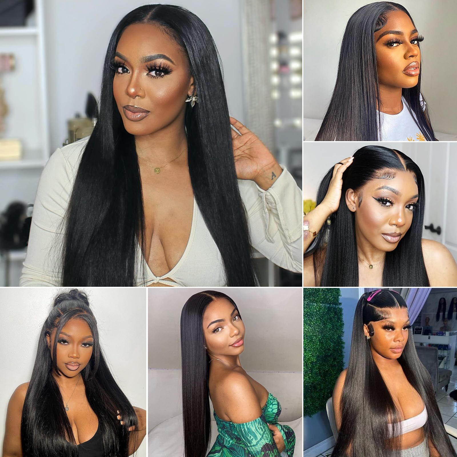 26 Inch HD Lace Front Wigs Human Hair - 13x4 Straight Lace Frontal Glueless Wig with Pre-Plucked Baby Hair | Natural Look for Daily Wear, Cosplay & Special Occasions