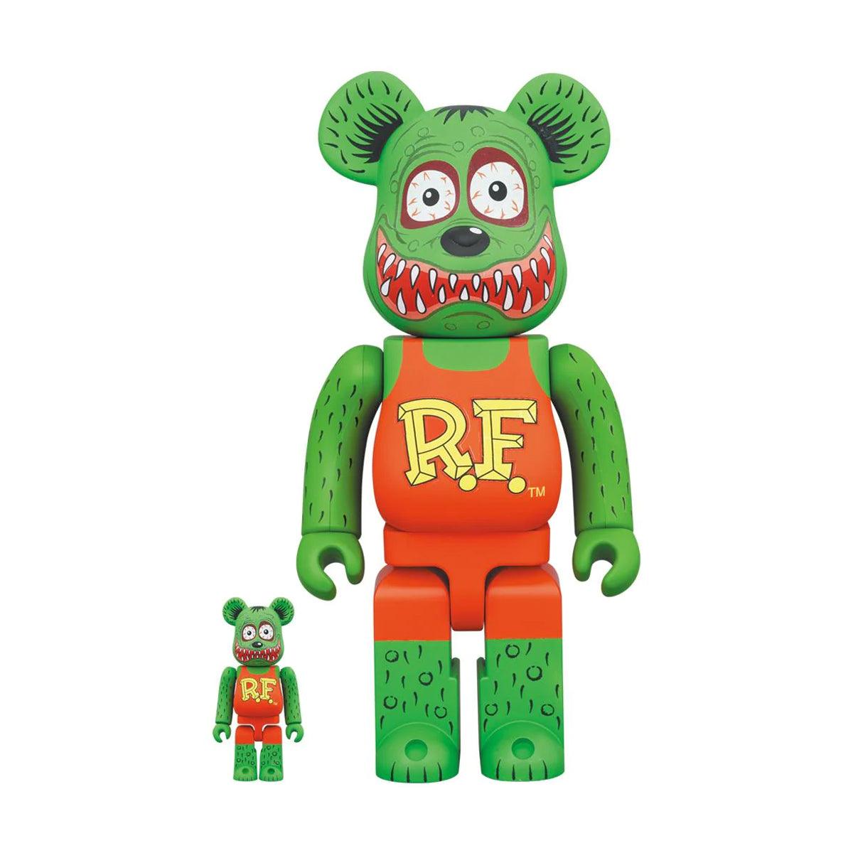 Rat Fink Be@rbrick 100% & 400% Collectible Vinyl Figure - Limited Edition Art Toy for Display, Gifts, and Pop Culture Collectors