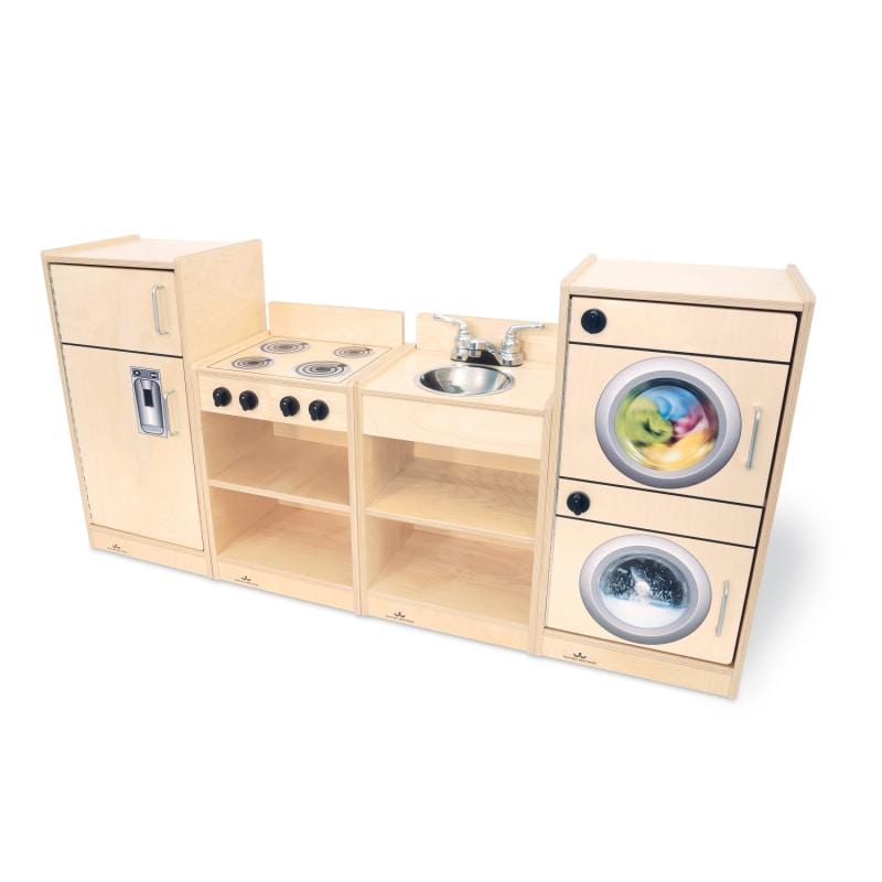 Whitney Brothers Toddler Kitchen Playset - Wooden Pretend Play Cooking Toy for Kids Ages 2-5 | Perfect for Preschool Learning & Imaginative Play at Home or Daycare