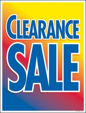 P40CLE Window Sale Sign - 25