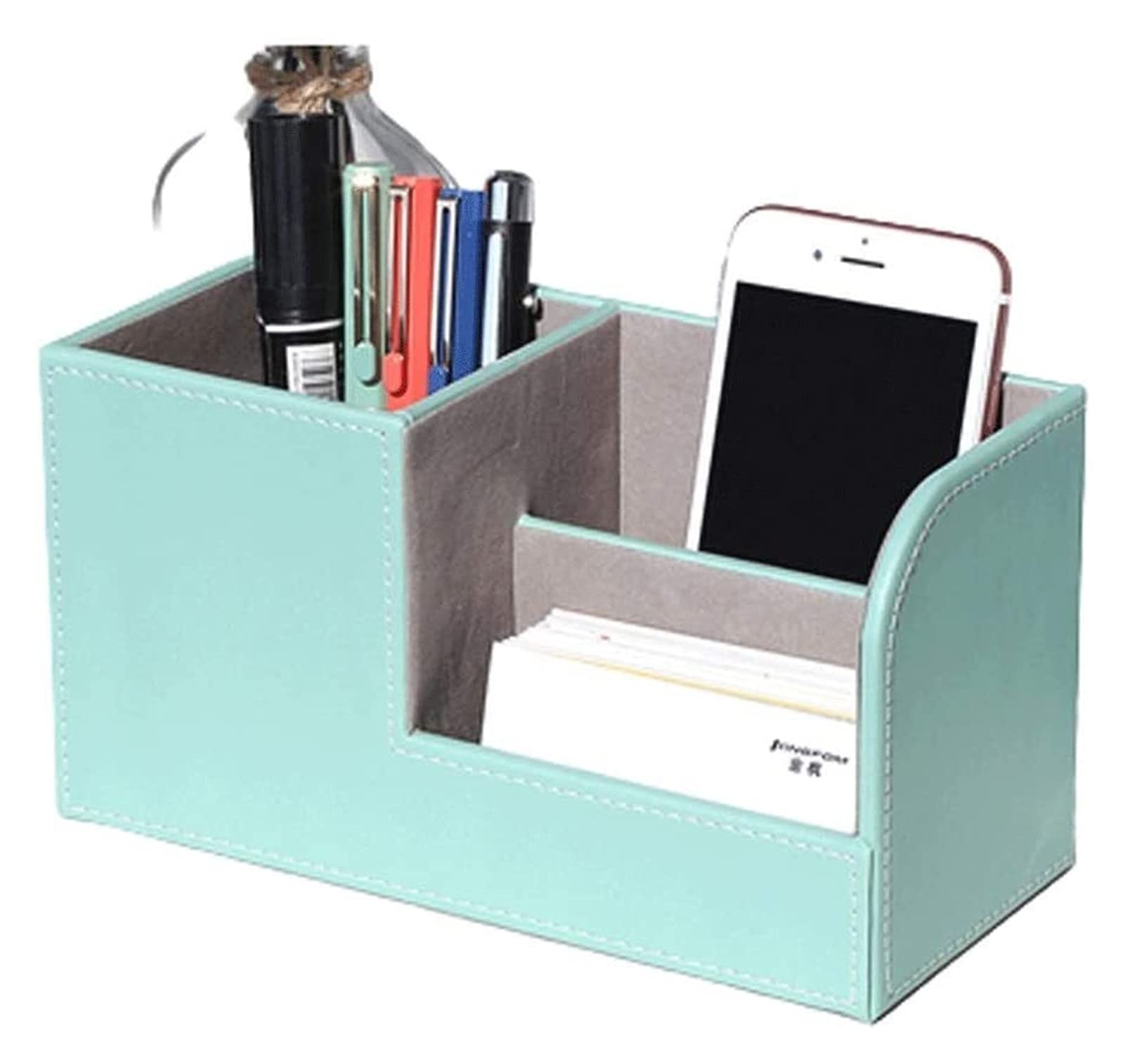 YUESFZ Multifunctional Pen Holder & Makeup Brush Organizer - Mint Green Desk Organizer for Pencils, Stationery, and Office Supplies | Perfect for Home, Office, and Bathroom Storage Solutions