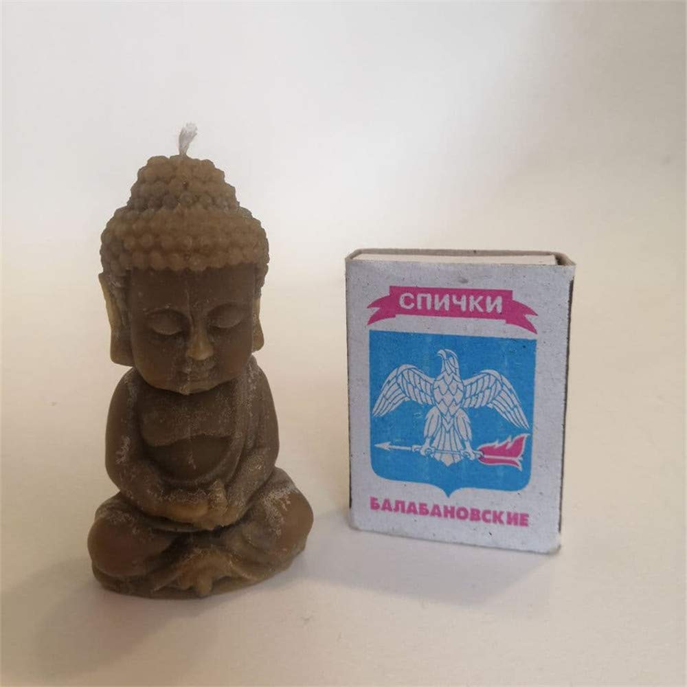 Buddha Silicone Candle Mold - Reusable DIY Candle Making Kit for Home Decor, Resin Crafts, Chocolate & Gypsum Molds - Perfect for Meditation Spaces, Yoga Studios & Gift Making