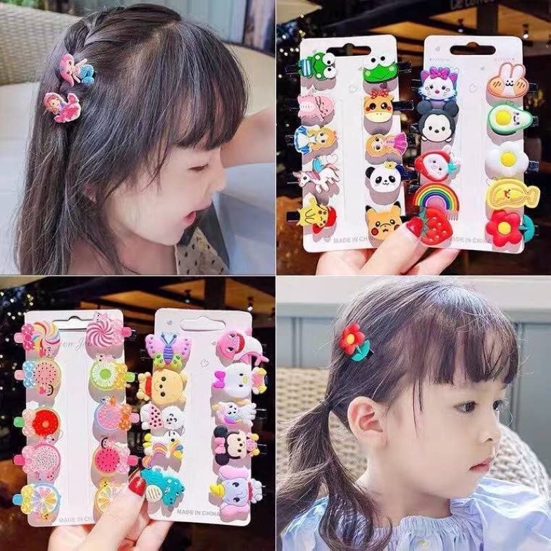 Honey Bee Butterfly Hair Clips for Girls - 10pcs Small Hairpins Set for Kids, Women & Baby - Cute Hair Accessories for School, Party & Daily Wear