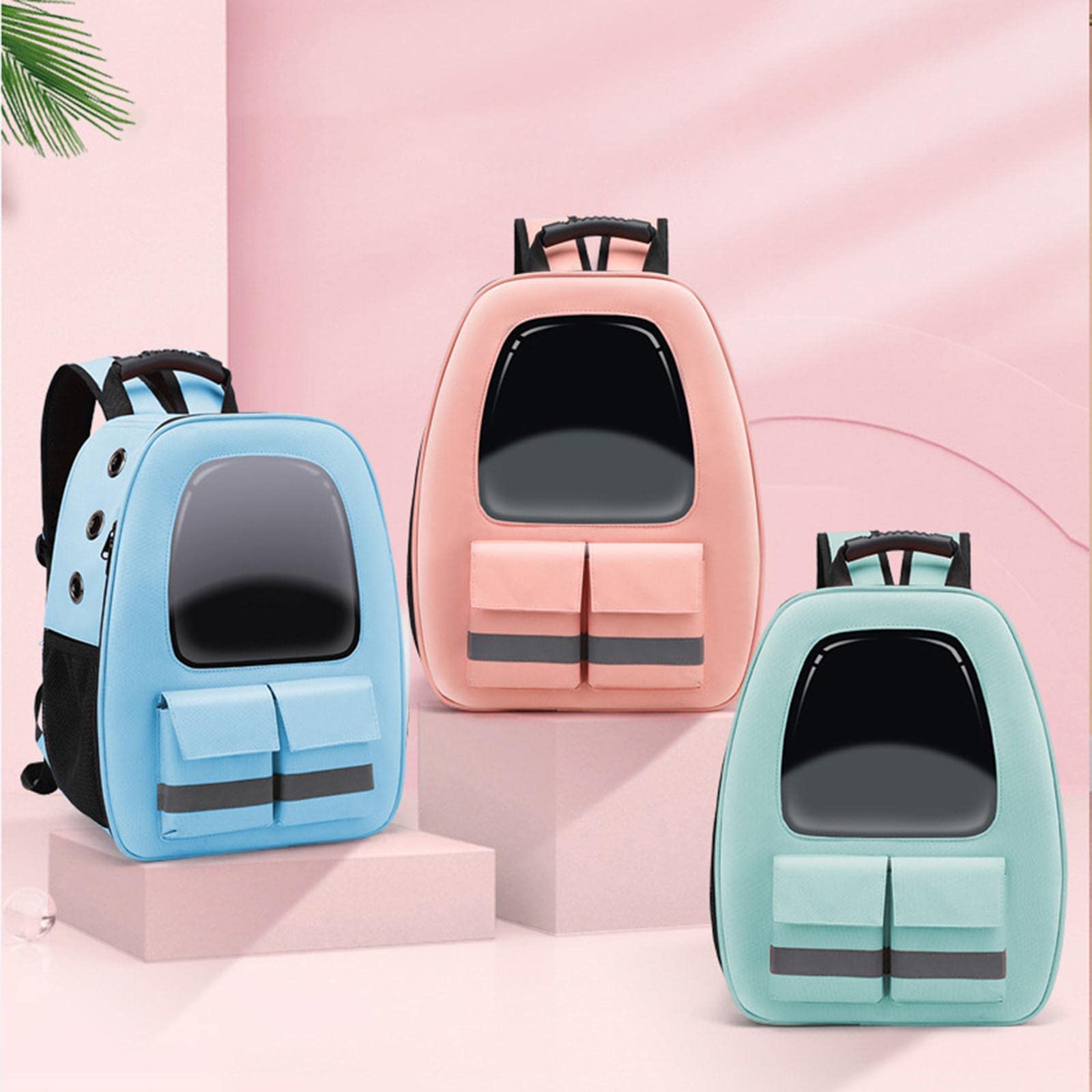 Enakshi Airline Approved Cat Carrier Backpack - Transparent Pet Travel Backpack for Small Dogs & Cats, Lightweight & Durable for Outdoor Adventures, Hiking, Camping & Road Trips