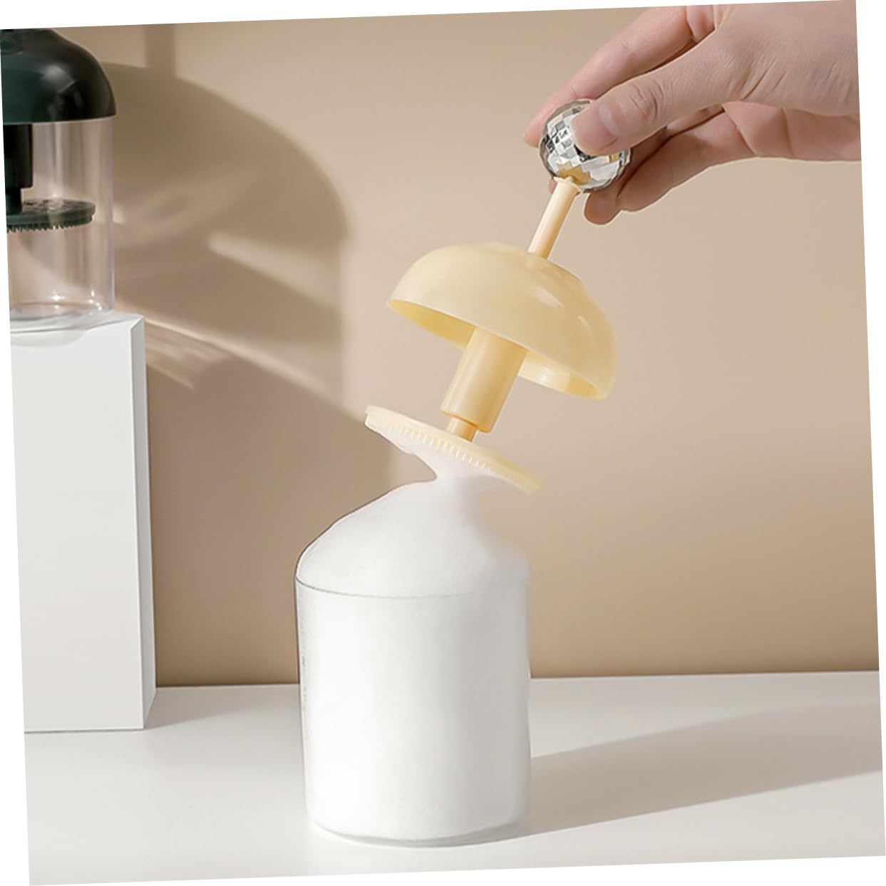 Portable Manual Foam Pump for Face Wash & Shampoo - Travel-Friendly Cleansing Gel Foamer | Perfect for Skincare Routine & On-The-Go Use