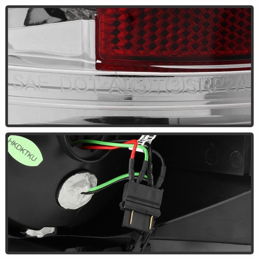 2007-2013 Toyota Tundra LED Tail Lights Pair - Chrome Spyder ALT-YD-TTU07-LED-C (5029591) | Durable Replacement for Enhanced Visibility & Style | Perfect for Off-Roading, Night Driving & Custom Truck Upgrades