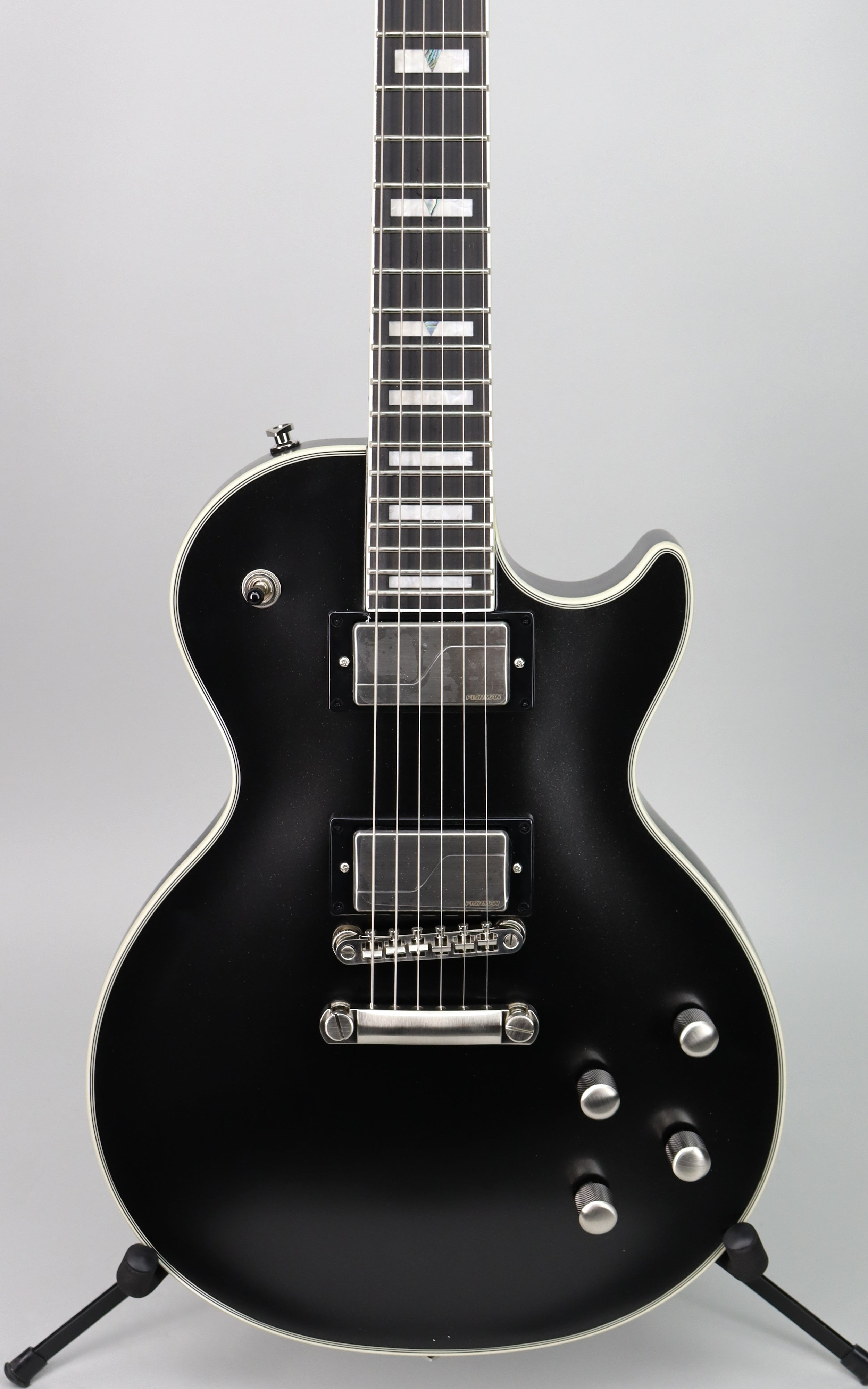 Epiphone Inspired By Gibson Les Paul Prophecy Electric Guitar - Aged Jet Black Metallic Finish | Perfect for Rock, Blues & Stage Performances