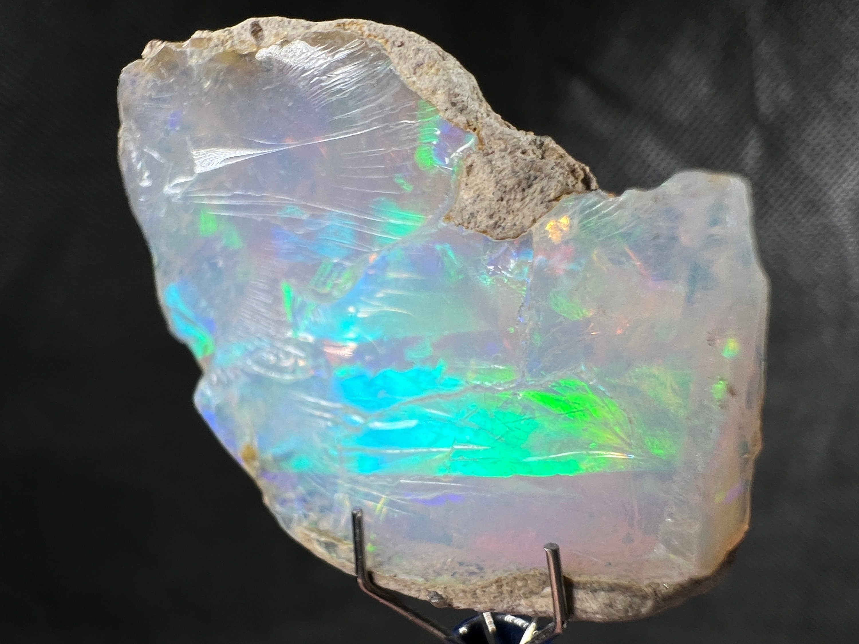 4A+ Welo Opal Raw Crystal - Certified Cutting Grade Gemstone for Jewelry Making (50627) | Perfect for Handcrafted Rings, Necklaces & DIY Opal Jewelry Designs