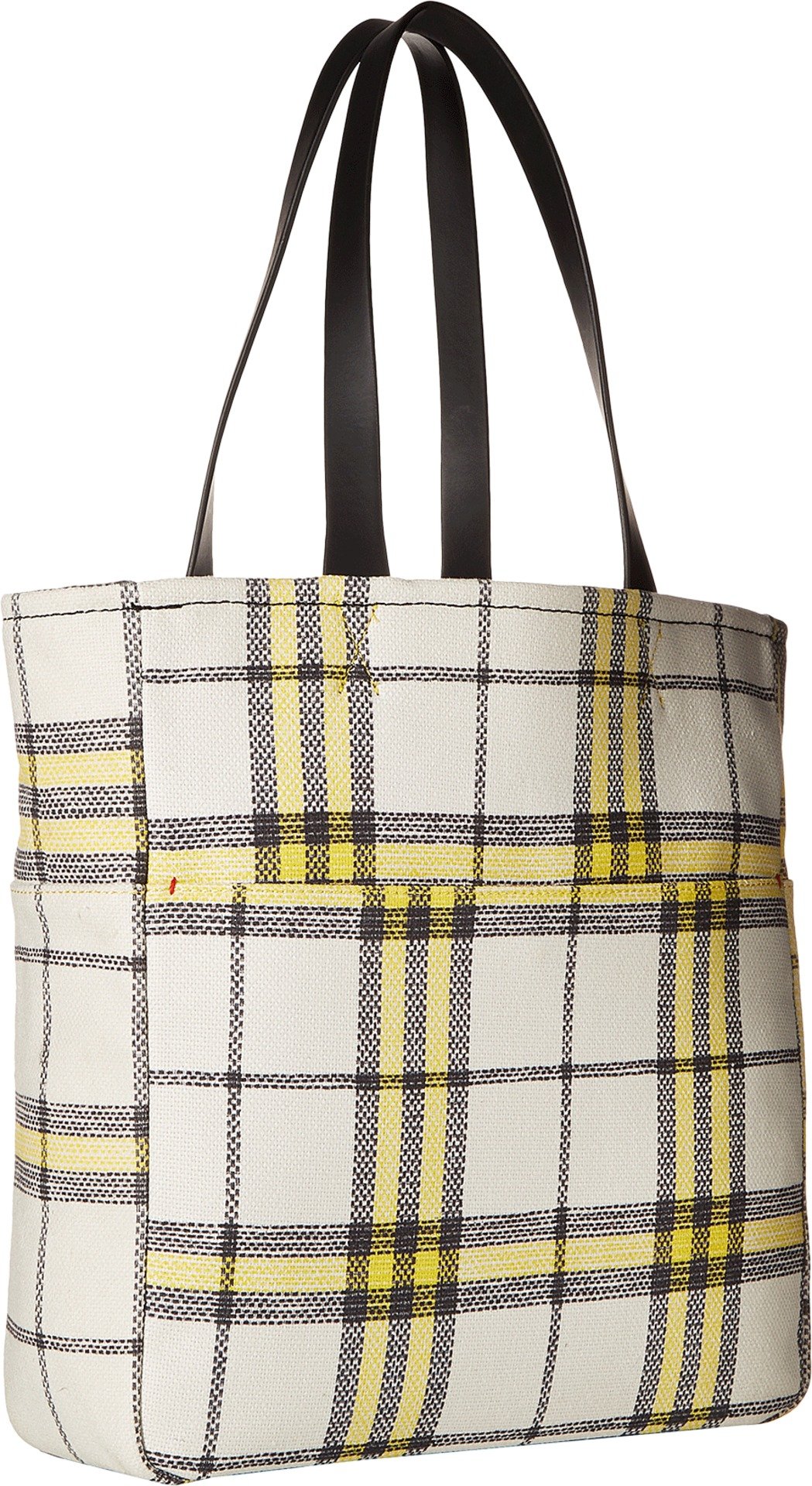 Ellen DeGeneres Signature Paz Tote Bag - Lemon Plaid Print Fashionable Shoulder Bag for Women | Perfect for Work, Travel, and Everyday Use