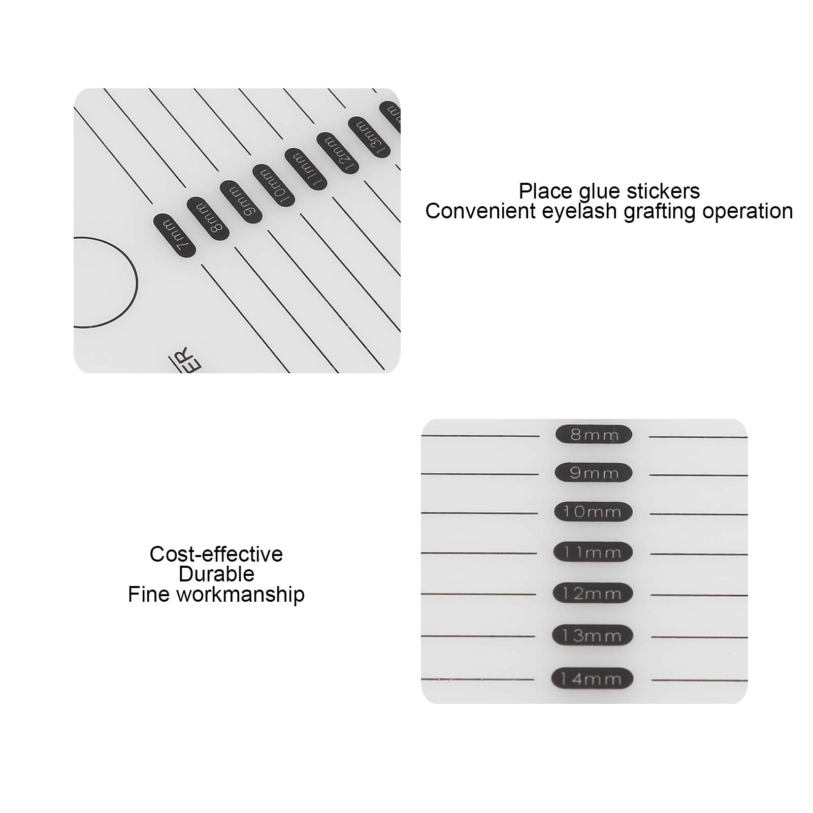 Acrylic White Silicone Eyelash Extension Tray - Professional Lash Organizer for Beauty Salon & Eyelash Techs | Perfect for Lash Extension Storage & Salon Organization