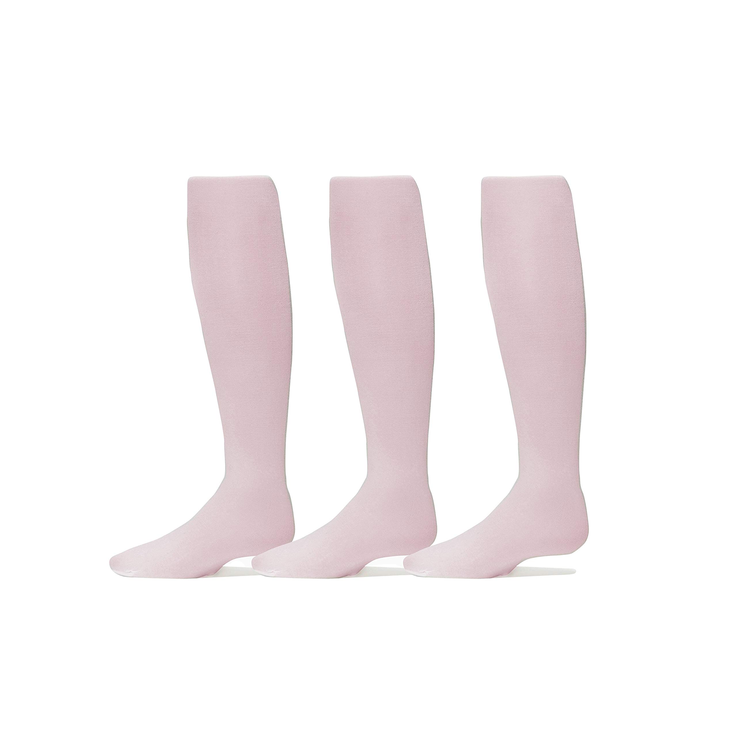 Trimfit Girls Microfiber Tights - Stretchy Footed Dance Leggings for Kids (3 Pack) | Perfect for Ballet, Gymnastics & Everyday Play