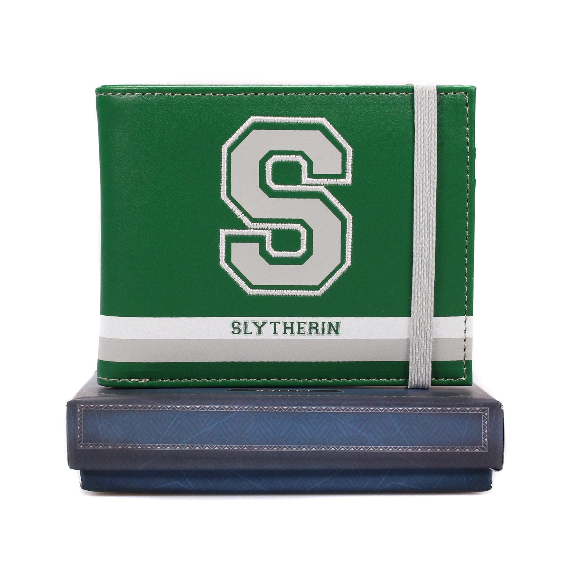 Harry Potter Slytherin Half Moon Wallet - Genuine Leather Money Clip for Men & Women - Perfect for Cosplay, Gifts, and Daily Use