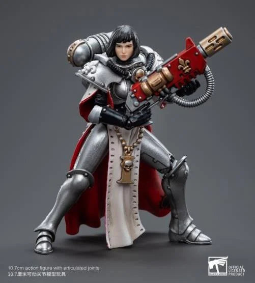 JOYTOY Warhammer 40k Adepta Sororitas Battle Sisters - Order of the Argent Shroud Sister Irmengard Action Figure | Collectible Miniature for Tabletop Gaming, Display & Warhammer 40k Fans