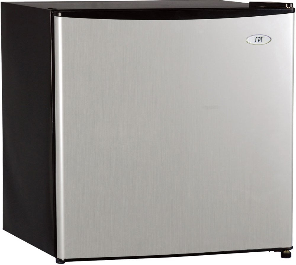Energy Star Certified SPT RF-164SS 1.6 cu. ft. Stainless Steel Mini Refrigerator - Compact Fridge for Dorm, Office, Bedroom or Small Spaces