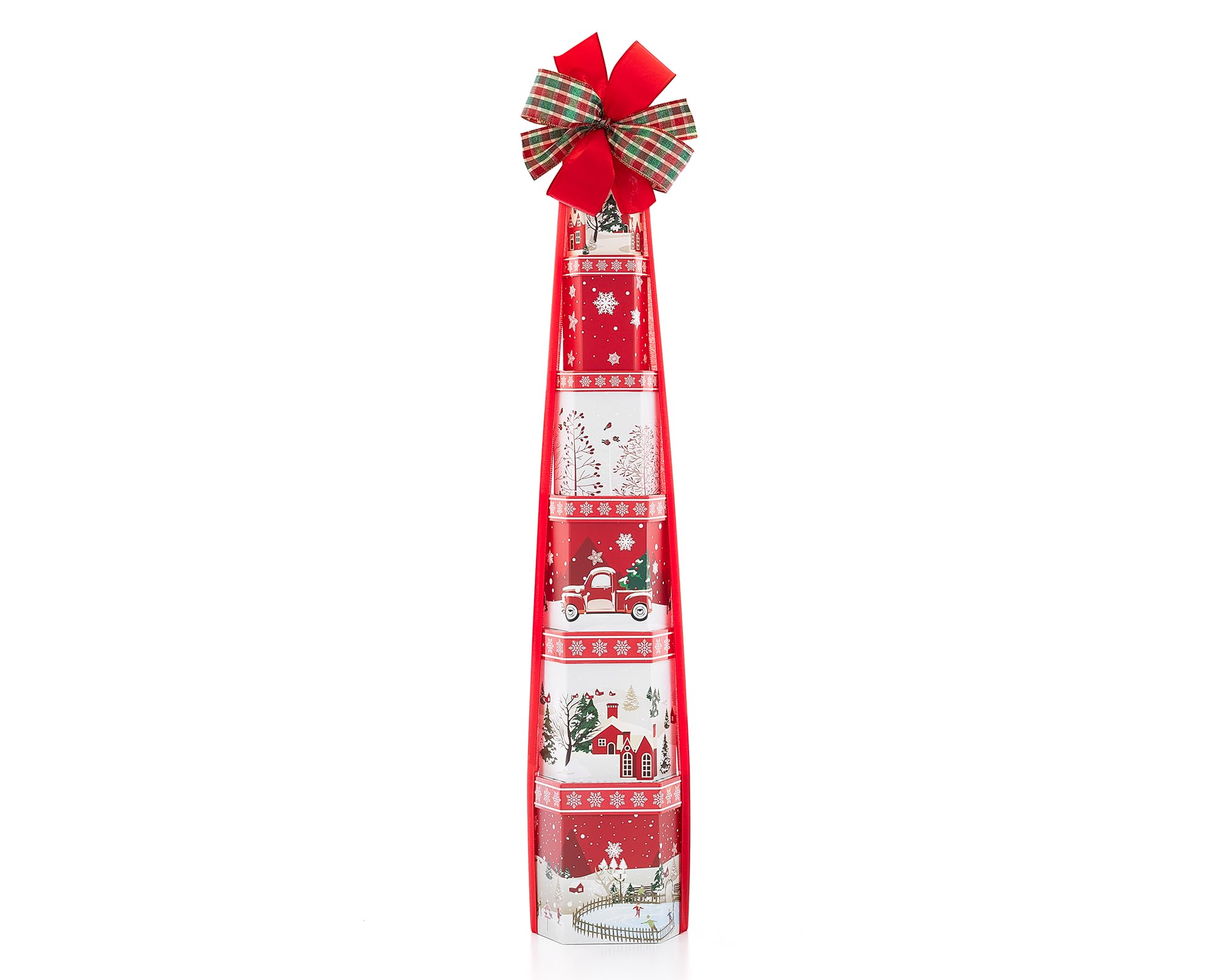 Premium Wine Country Gift Basket - Winter Cheer Gift Tower with Assorted Fine Wines & Gourmet Treats | Perfect for Holiday Gifting, Corporate Presents & Wine Lover Surprises