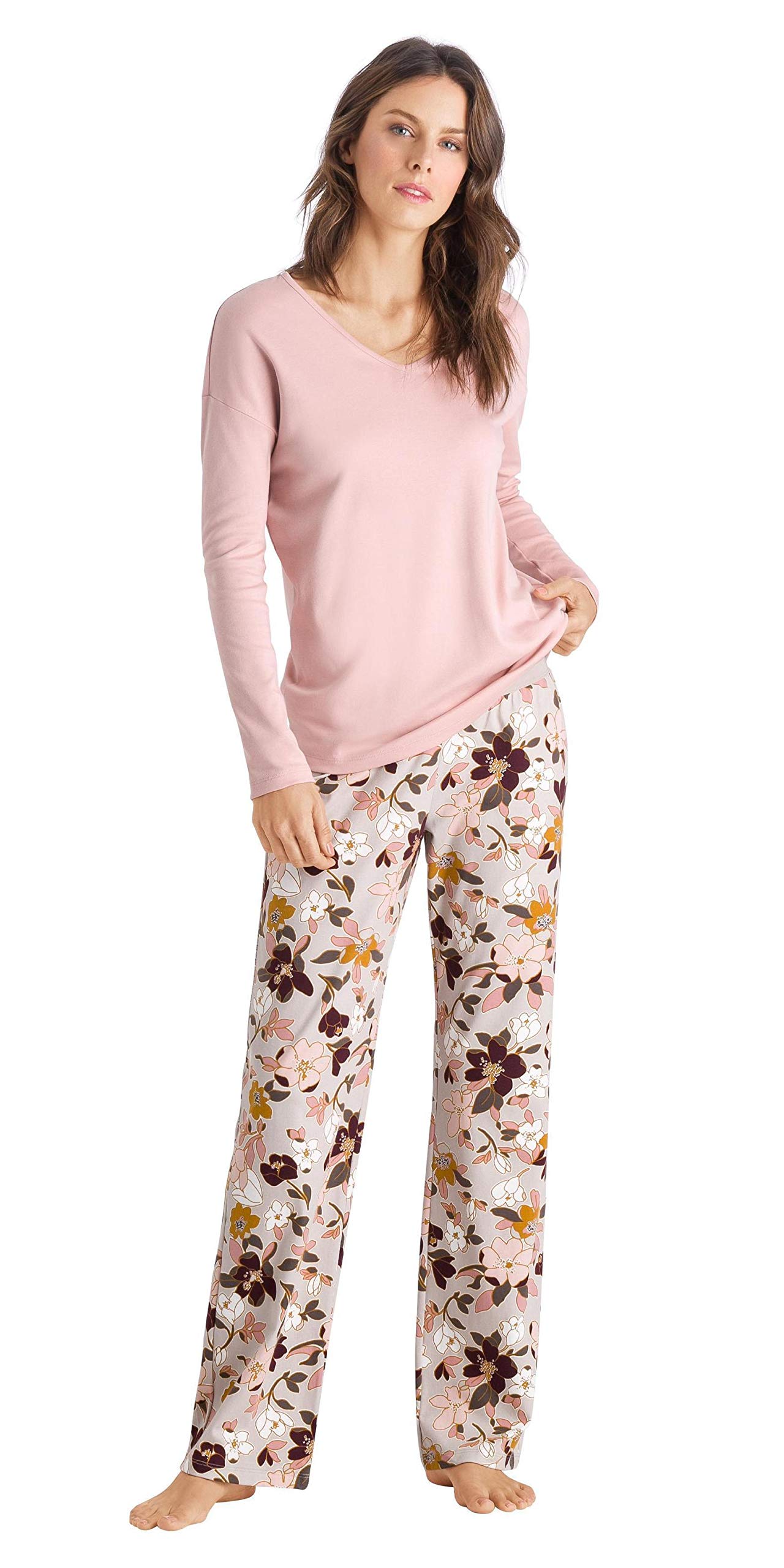 HANRO Women's Ami Long Pants - Soft Stretch Comfortable Lounge Pants for Relaxing at Home, Yoga & Travel