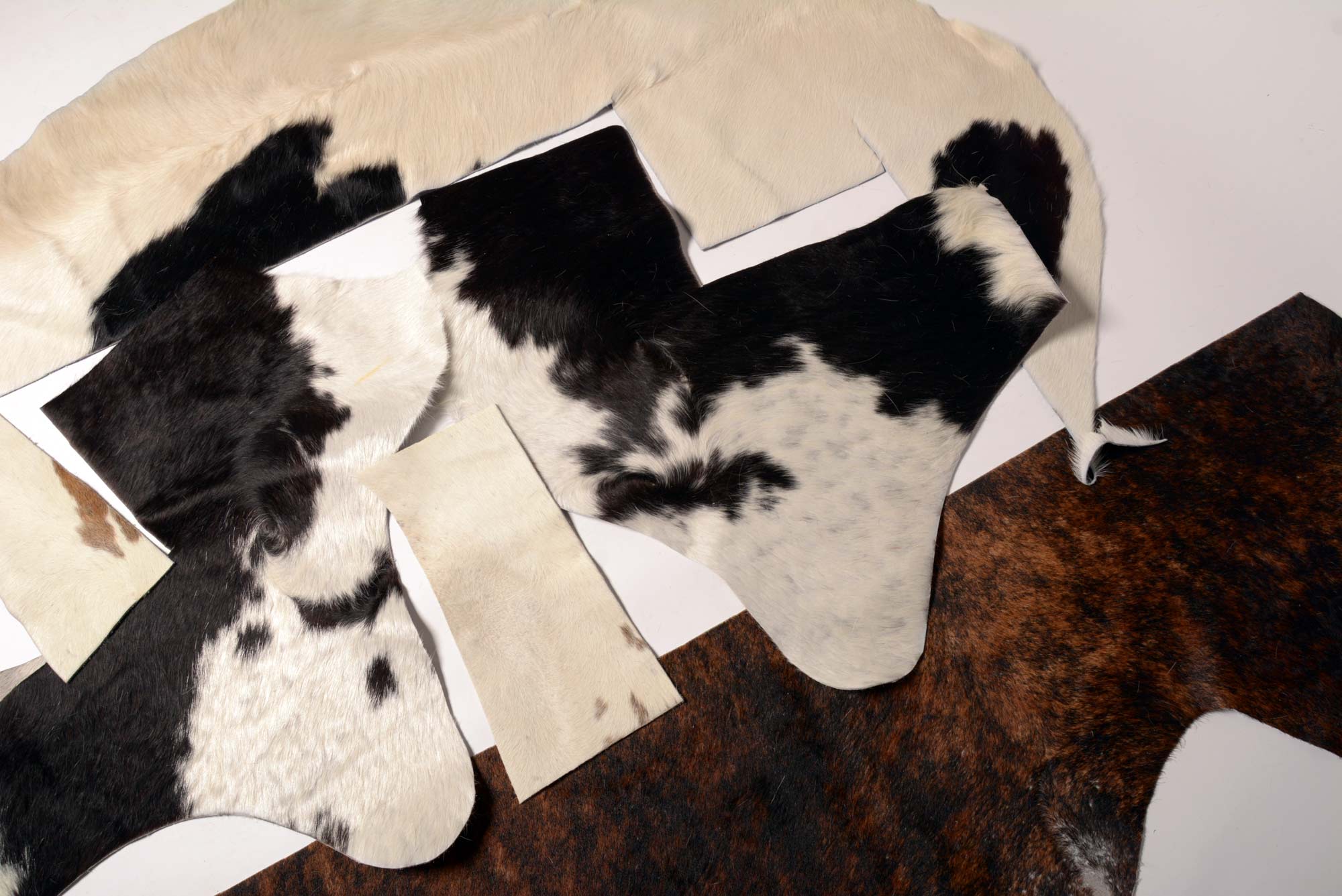 Premium Cowhide Leather Scraps - Mixed Colors (5-Pack) for DIY Crafts, Upholstery & Leather Repair Projects
