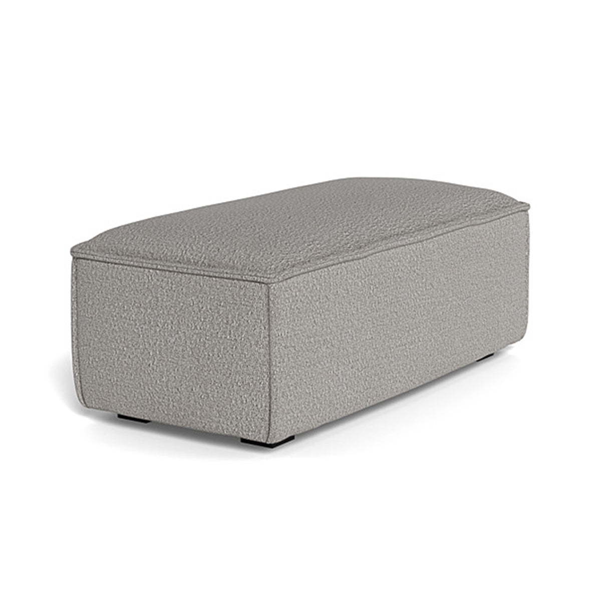 Daphne Boucle Footrest - Soft Plush Ottoman Pouf for Living Room, Bedroom & Office - Comfortable Foot Stool with Modern Design for Relaxing, Reading & Decor