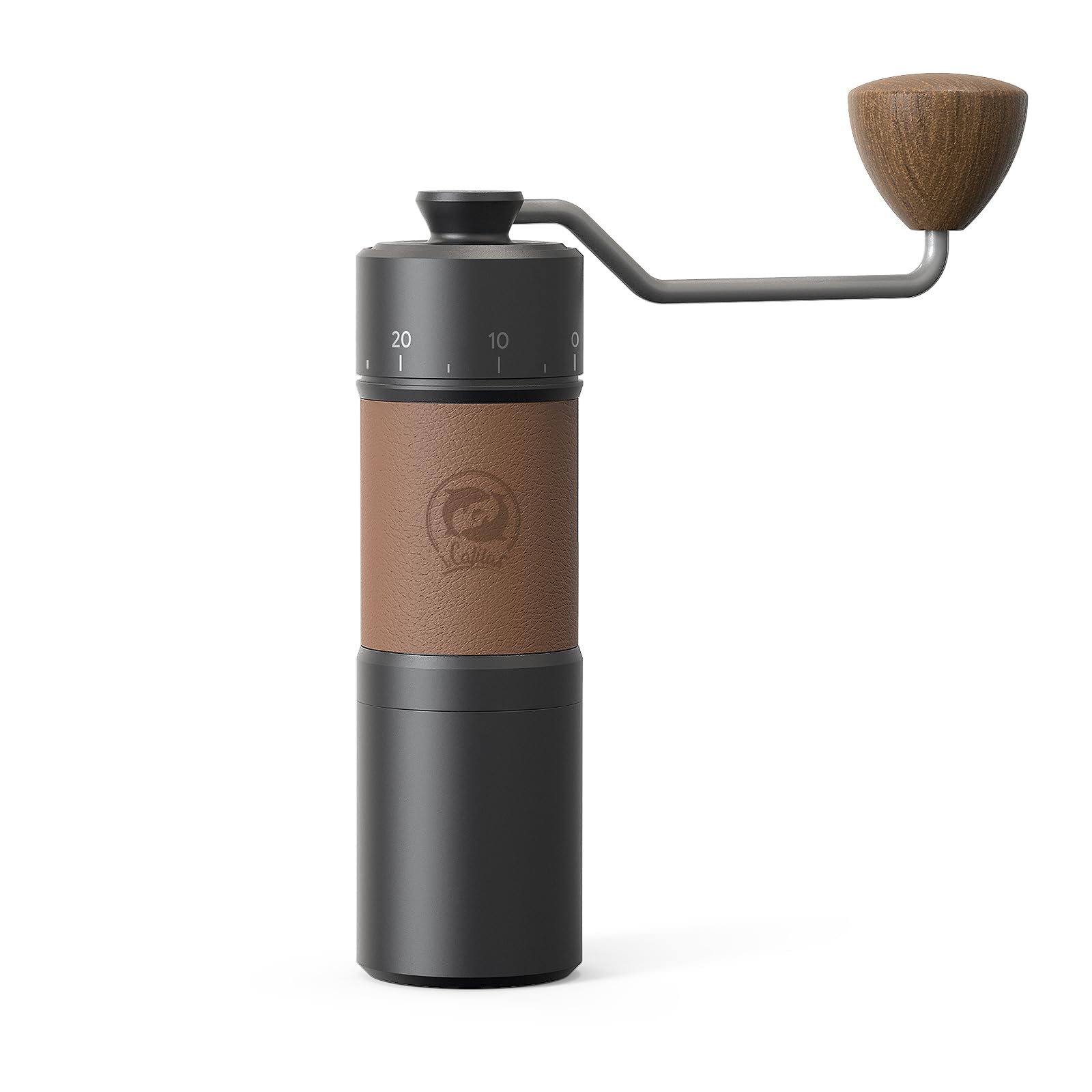 Premium Manual Coffee Grinder - 30g Capacity with CNC Stainless Steel Conical Burr, Silicone Anti-Skid Ring - Perfect for Pour Over, French Press & Espresso - Ideal Coffee Enthusiast Gift for Home, Office & Travel