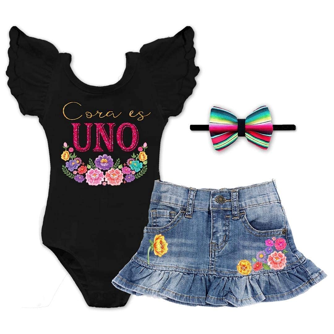 Girls Fiesta Serape Taco Birthday Leotard - Mexican Themed Dance Costume for Kids' Parties & Performances