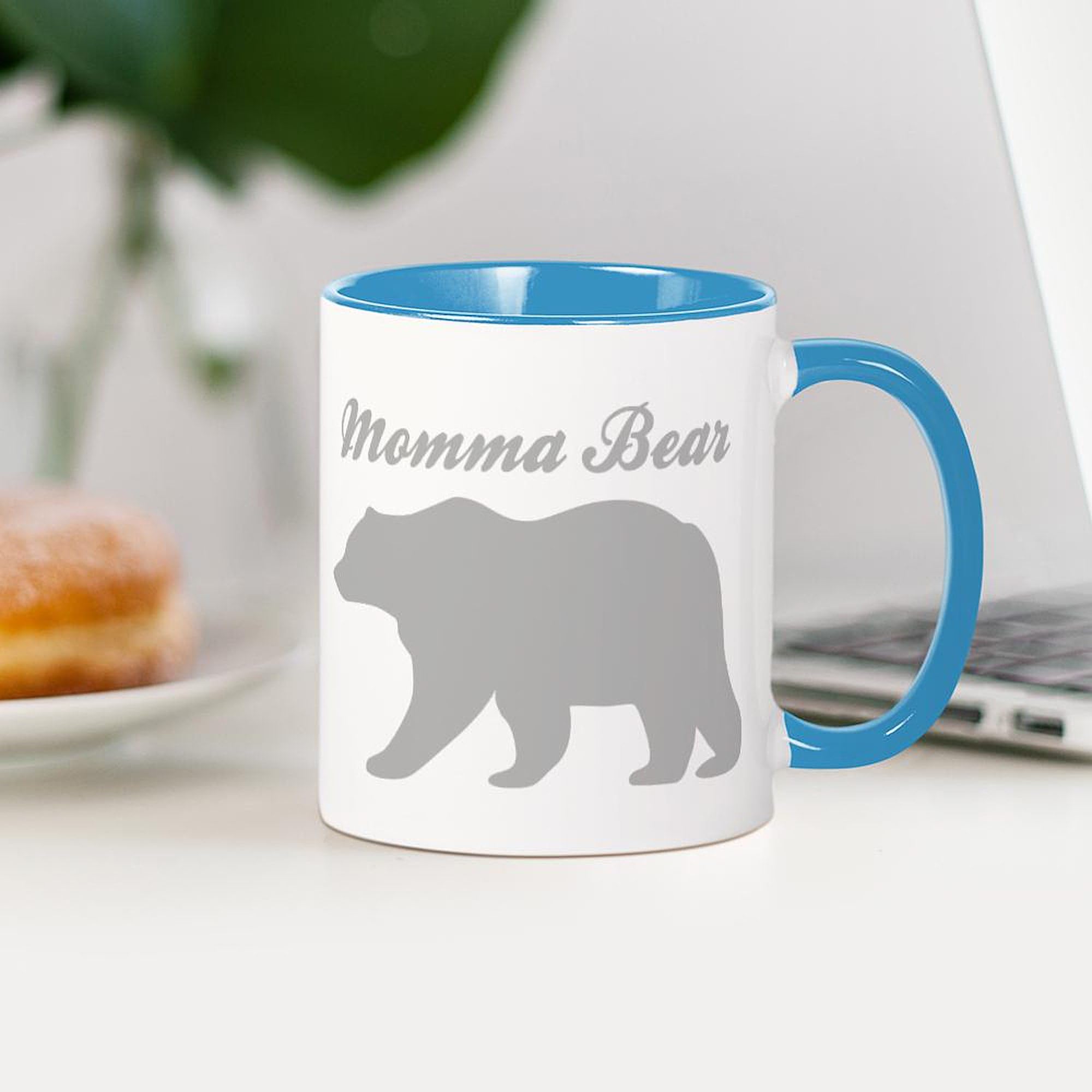 Momma Bear Ceramic Coffee Mug 11 oz (325 ml) - Perfect for Tea, Hot Chocolate & Gifts - Cute & Durable Coffee Cup for Moms, Grandmas & Mother's Day