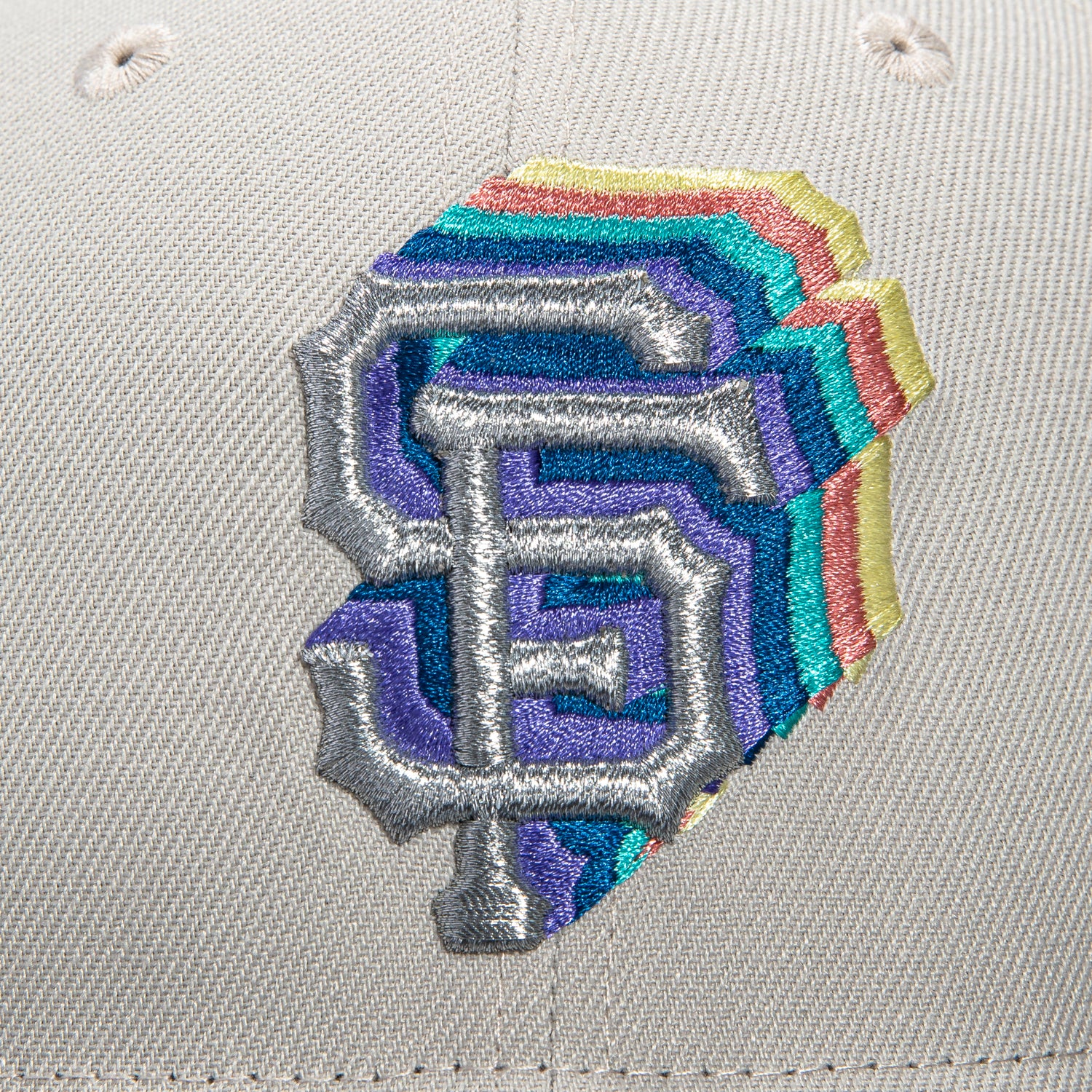 New Era 59Fifty San Francisco Giants 2007 All Star Game Patch Adjustable Baseball Cap - Stone & Graphite Color for Men's Sports & Casual Wear