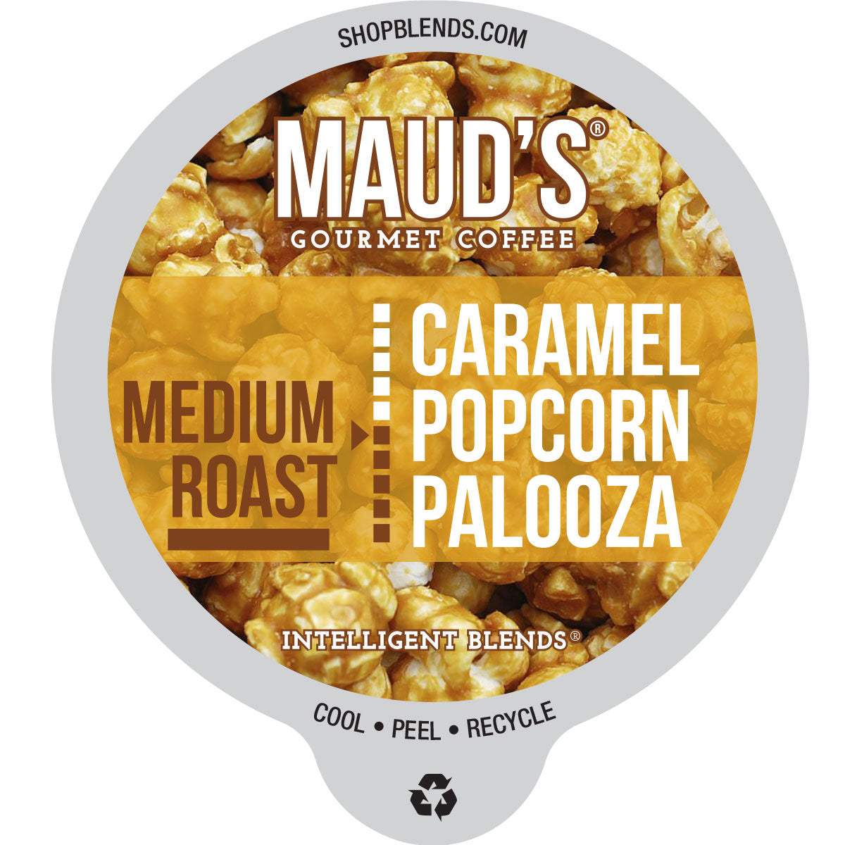 Premium Maud's Caramel Popcorn Flavored Medium Roast Coffee Beans - Perfect for Office Snacks, Movie Nights & Gift Giving