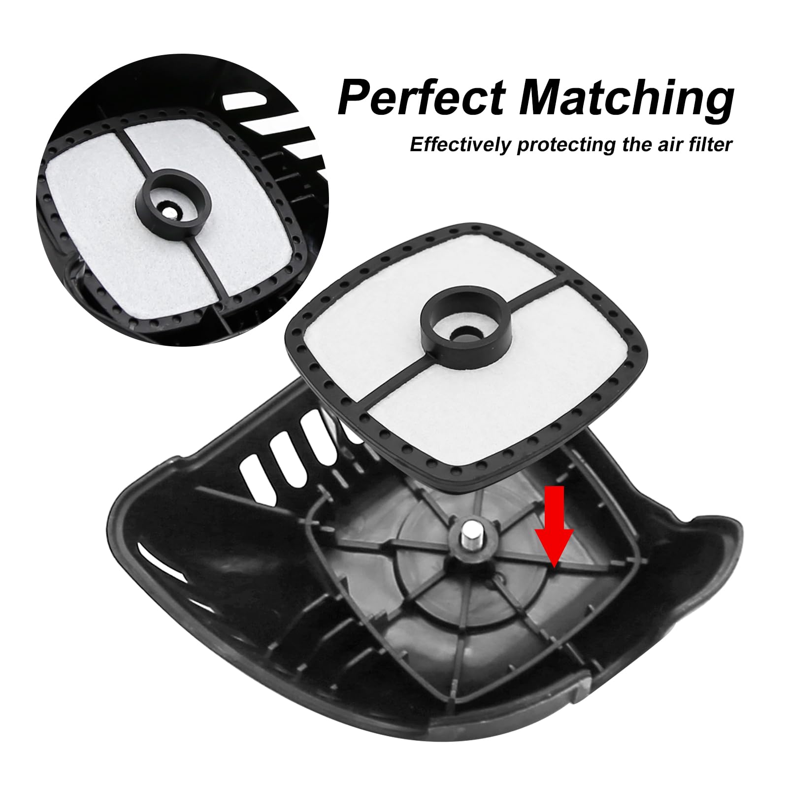 Echo SRM-225 Air Filter Cover Replacement - Compatible with SRM225i, SRM225SB, GT225, GT-225, PE225, PE-225 String Trimmer & Brushcutter - Replaces A232001850 & V299000250 - Perfect for Lawn Maintenance & Landscaping