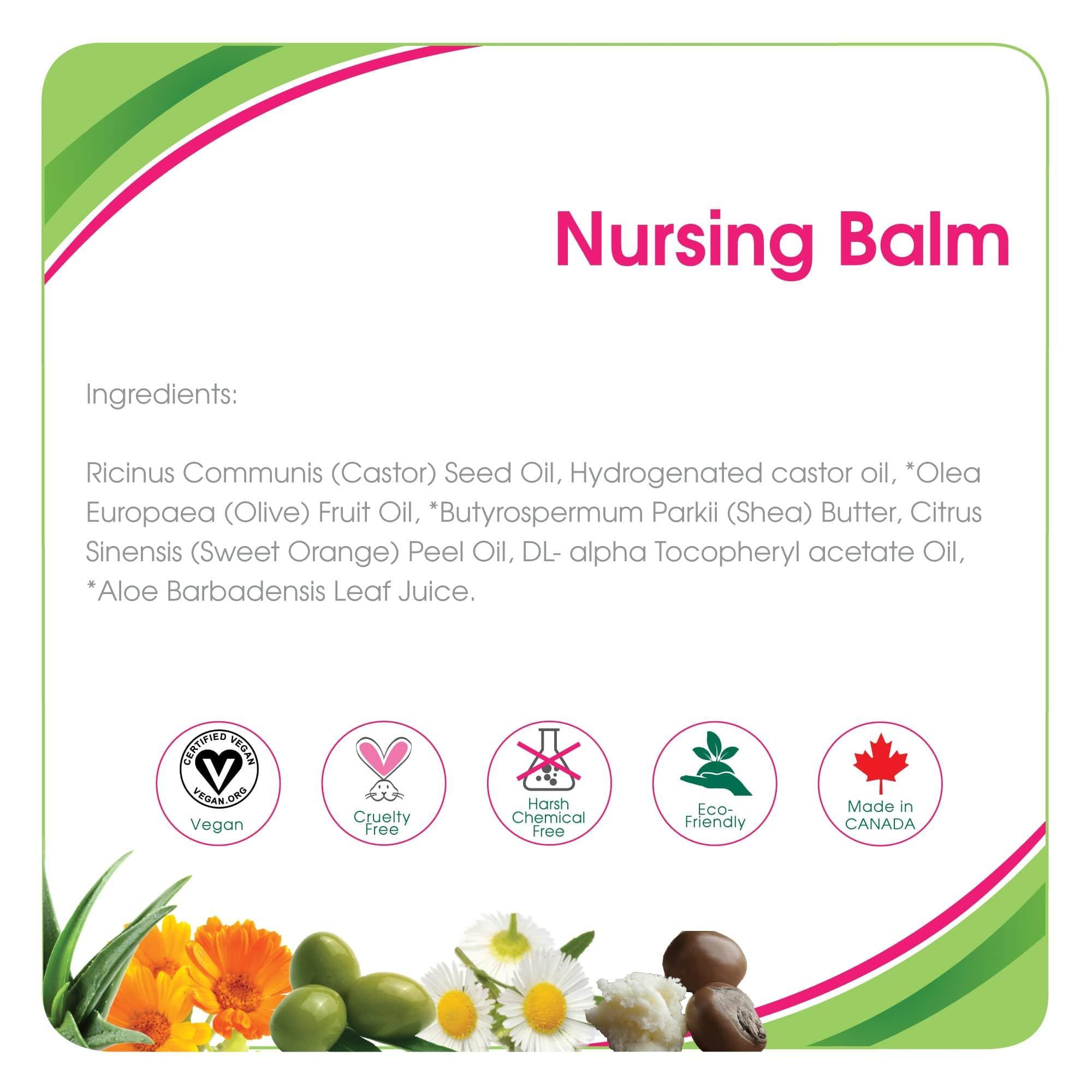 Aleva Naturals Maternal Care Nursing Balm - 50ml - Organic & Soothing Nipple Cream for Breastfeeding Moms - Perfect for Postpartum Care & Dry Skin Relief