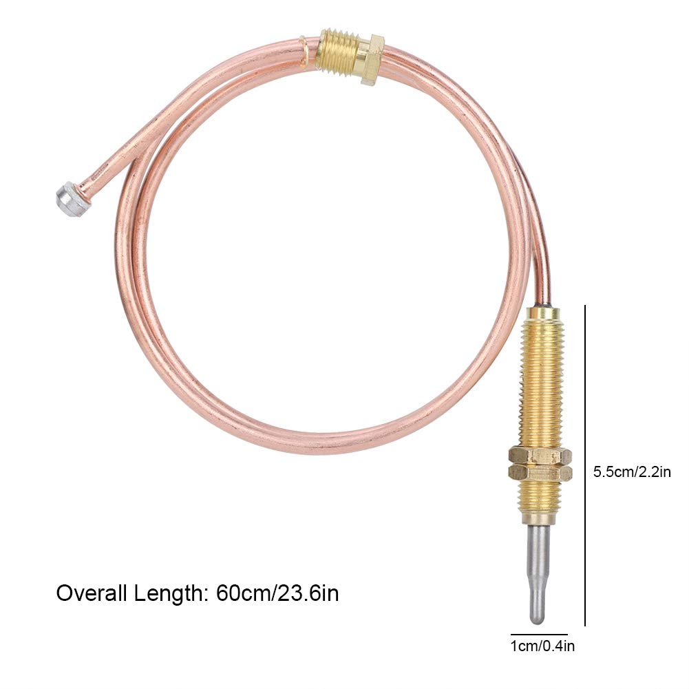 High-Performance M8 Thread Thermocouple - Fast Response & Stable Temperature Sensor for Water Heaters, Gas Heaters, Ovens & Grills | Durable Probe with Nut for Precise Heating Control