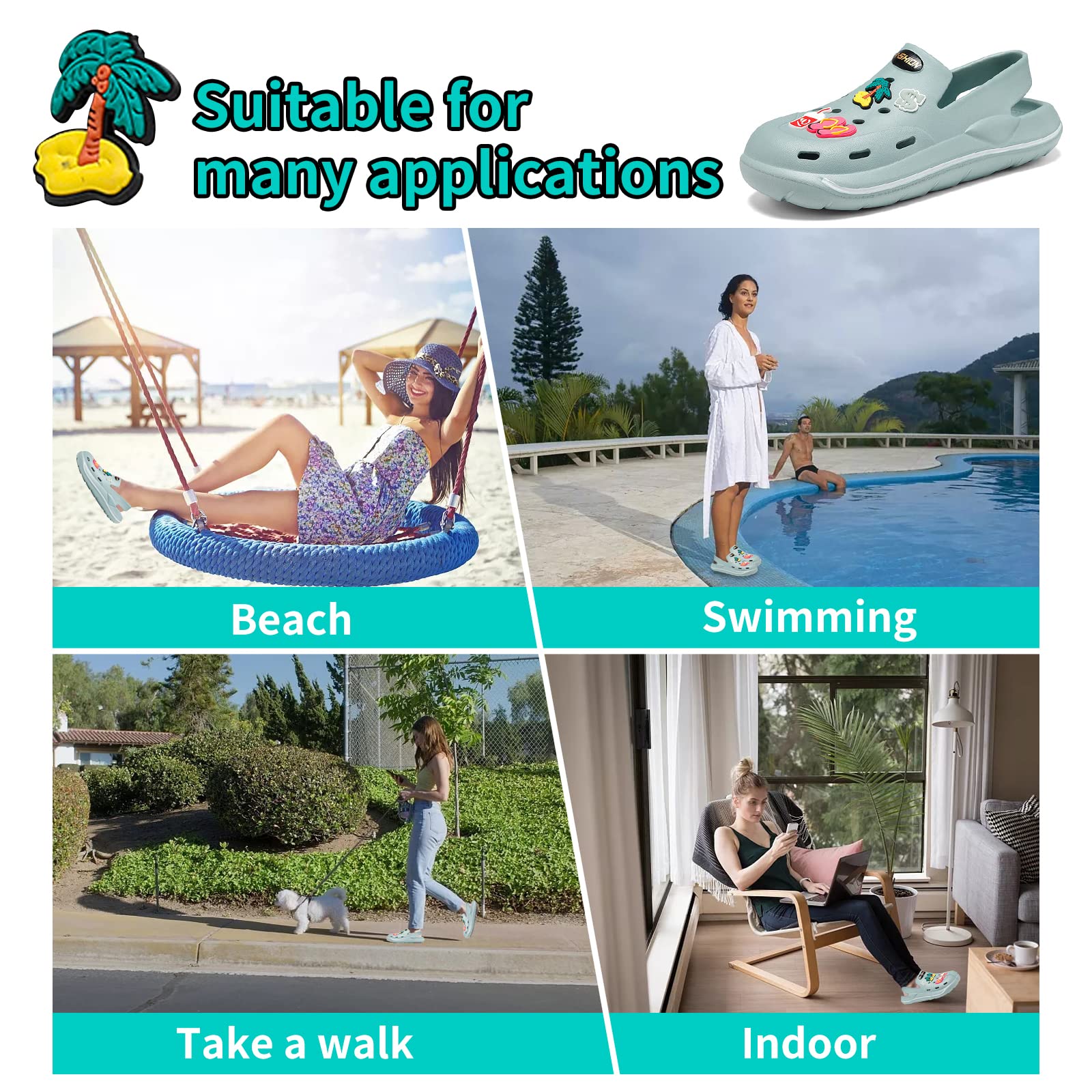 **Breathable Unisex Garden Clogs - Comfortable Slip-On Beach Sandals for Women & Men | Perfect for Summer, Gardening & Outdoor Activities**