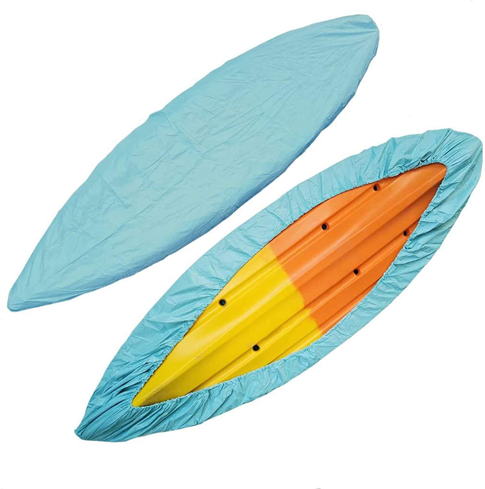 RIYIFER Waterproof UV-Resistant Kayak Cover - Adjustable Oxford Cloth Canoe Dust Protector for 2.1-5.5m Kayaks & Canoes - Perfect for Outdoor Storage, Travel & Marine Protection