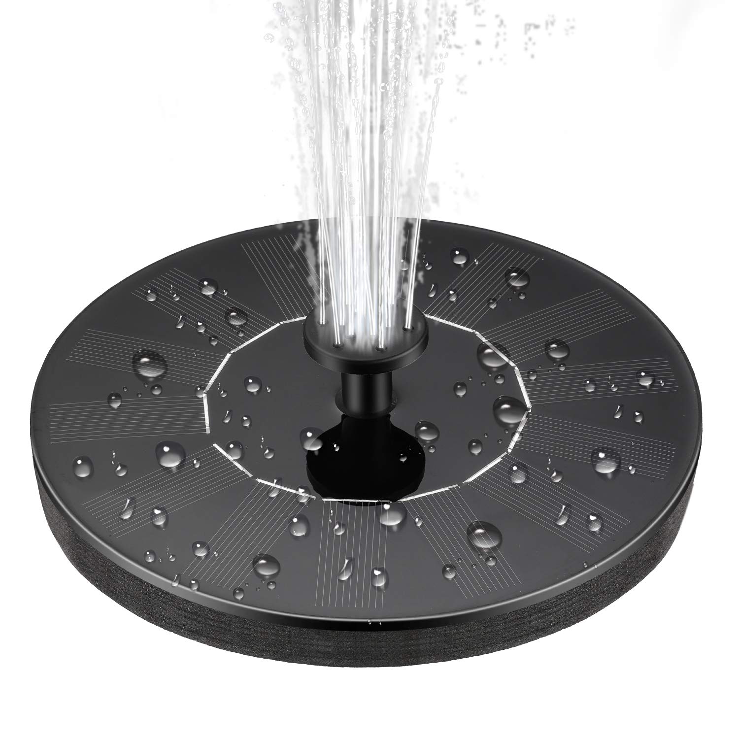 1.4W Solar Fountain Pump - Submersible Solar Powered Water Pump for Bird Bath, Small Pond, Garden & Pool - Outdoor Solar Birdbath Fountain with Energy Efficient 1.4W Panel (Perfect for Backyard Decor, Patio Water Feature & Wildlife Attraction)