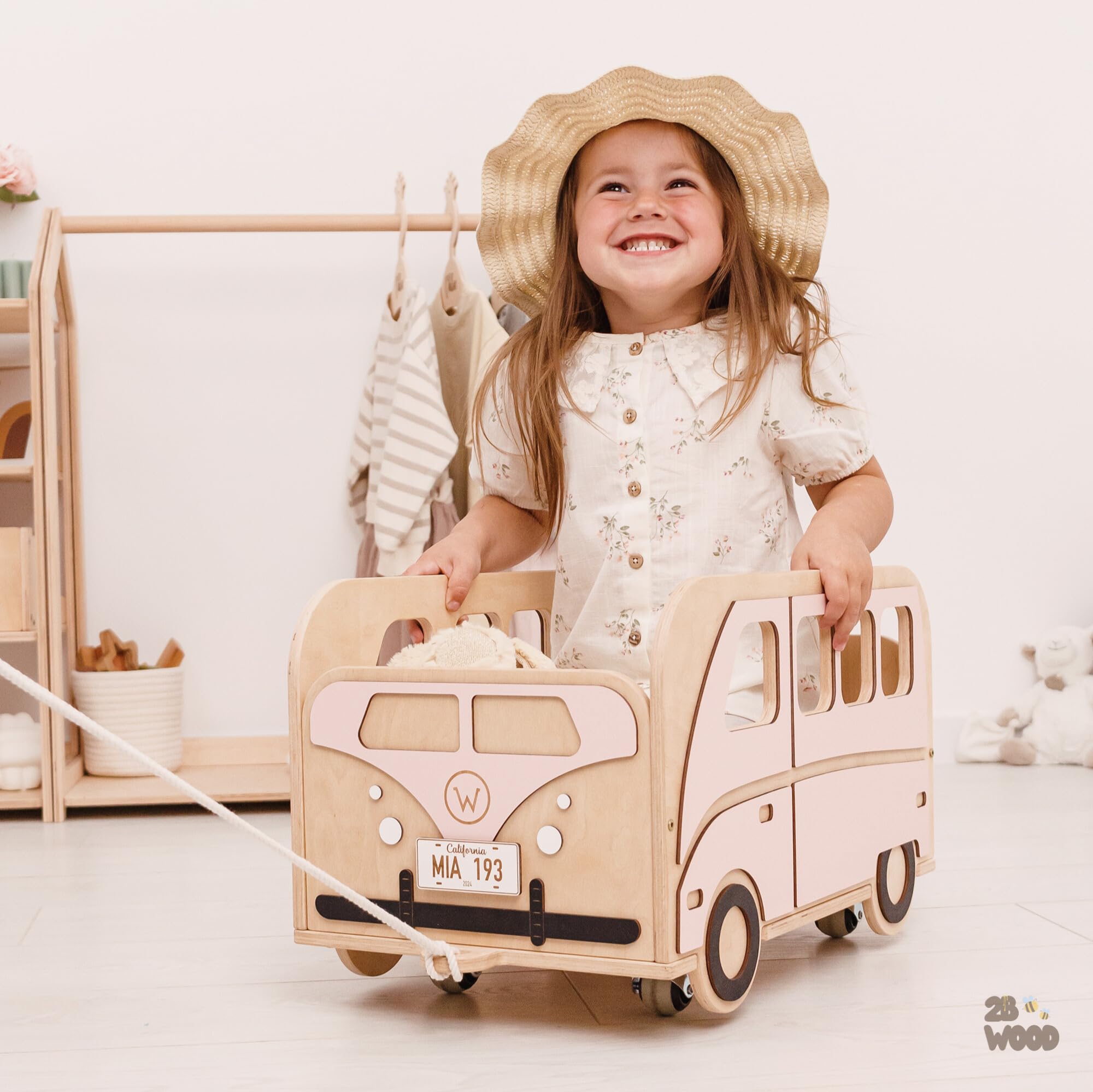 Personalized Wooden Toy Storage Box for Girls & Boys - Kids Nursery & Playroom Organization - Handmade Wood Toy Chest for Toddlers - Perfect for Bedroom, Daycare & Gift Giving
