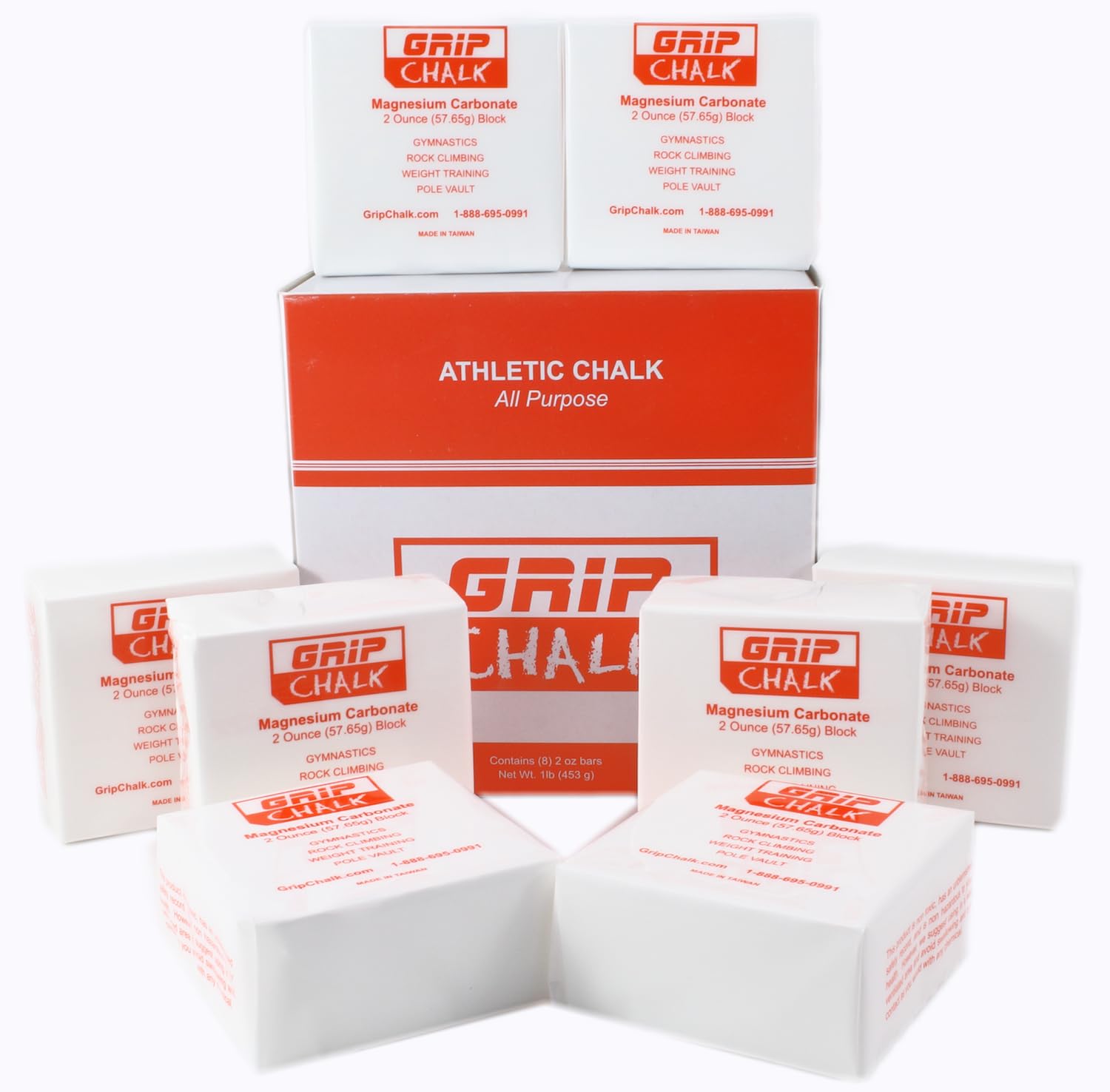 Premium Grip Gym Chalk for Gymnastics, Rock Climbing, Powerlifting & Crossfit - Non-Slip, Moisture-Absorbing Chalk Powder for Better Performance | Ideal for Weightlifting, Bouldering & Workout Training