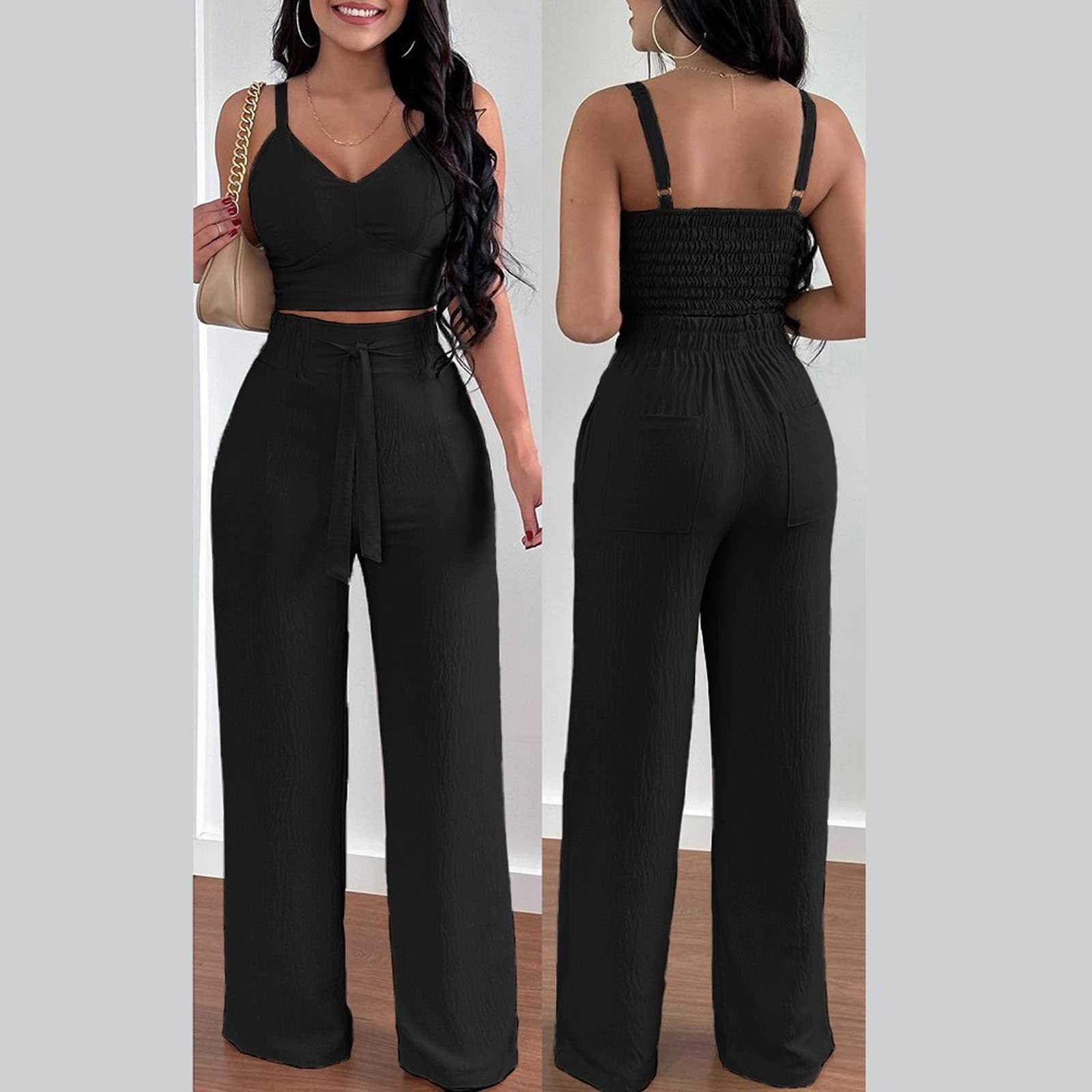2 Piece Outfits for Women - Solid Color Coat & Printed Shorts Set | Casual Summer Lounge Wear | Trendy Silk Pajama Set | Jersey Fabric (L, Black) | Perfect for Vacation, Beach Outings & Relaxing at Home
