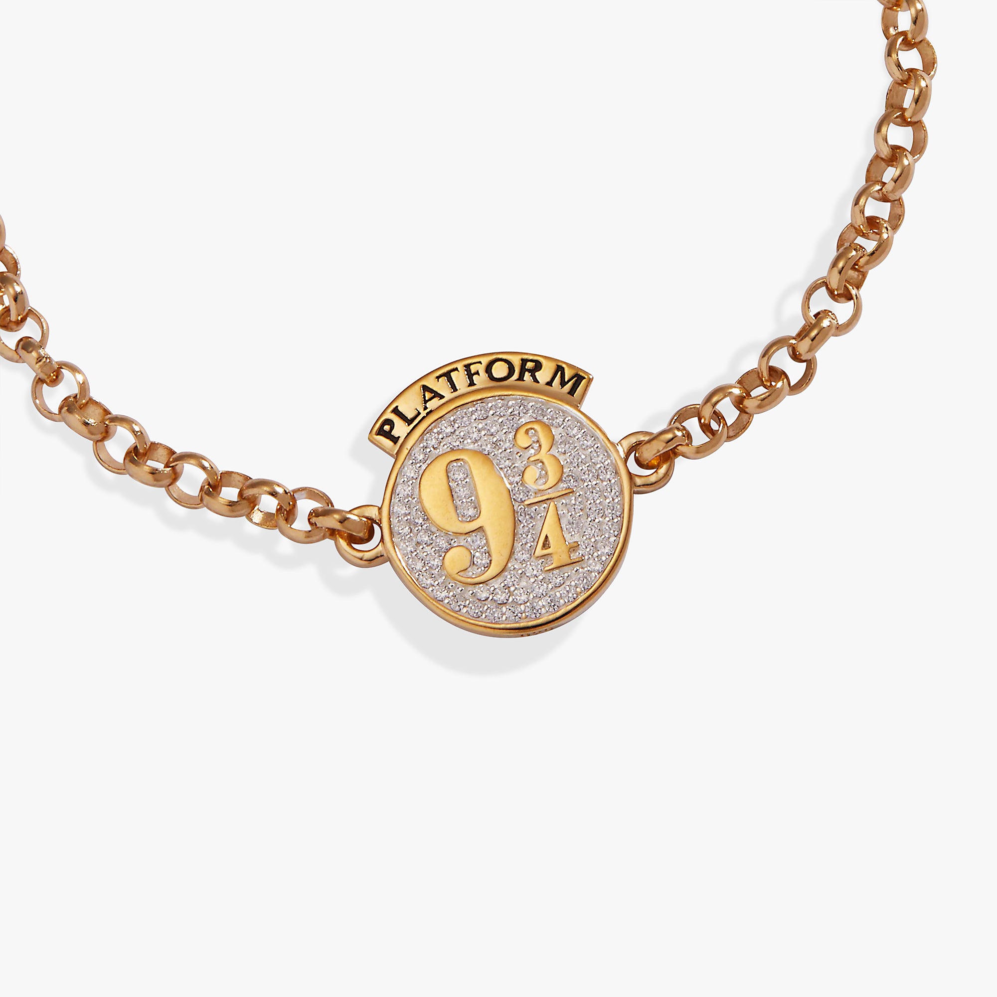 Harry Potter™ Platform 9 ¾ Charm Bracelet - Official Wizarding World Jewelry for Fans | Perfect for Cosplay, Gift Giving & Harry Potter Themed Parties