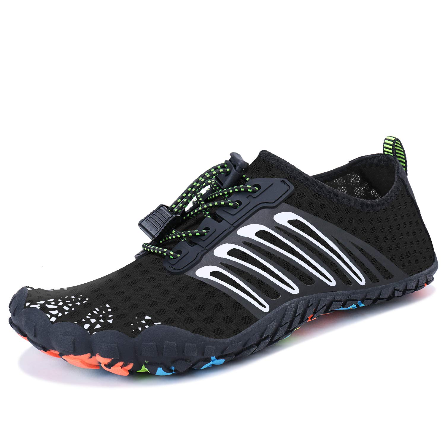 MAYZERO Water Shoes for Men & Women - Quick-Dry Swim Surf Shoes for Beach, Pool, Hiking | Wide Toe Aqua Shoes with Non-Slip Sole | Perfect for Water Sports, Yoga, Winter Indoor Slippers