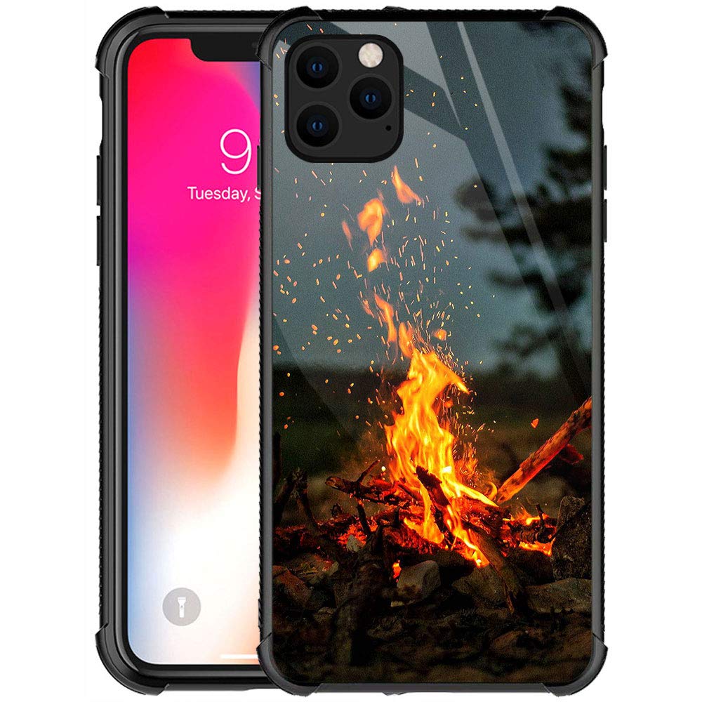 CARLOCA iPhone 11 Pro Max Case - Fire of Life Pattern Design, Shockproof & Anti-Scratch Protective Cover for Women, Men, Girls & Boys | Perfect for Daily Use, Travel & Outdoor Activities