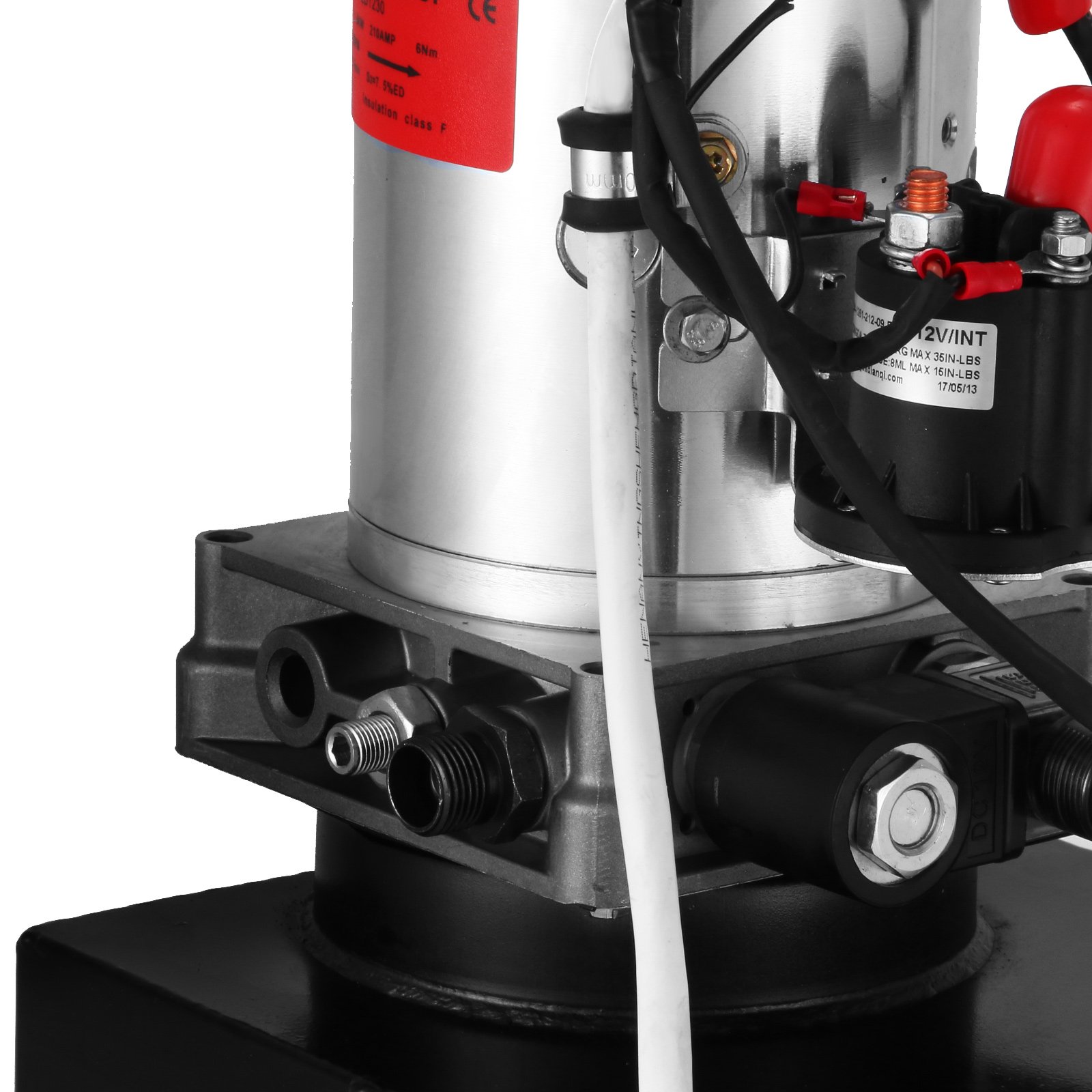 12V Hydraulic Power Unit - Mophorn 12 Quart Single Acting Hydraulic Pump with Steel Reservoir for Dump Trailers, Truck Lifts & Car Hoists | Heavy Duty Hydraulic System for Automotive, Construction & Farm Equipment Maintenance