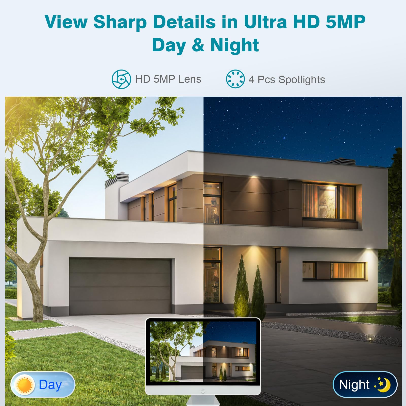 16CH Wireless Security Camera System with 16