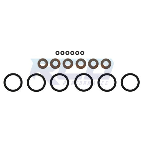Fel Pro 2007-2018 Dodge Ram 6.7L Cummins Diesel Injector Seal & Gasket Kit - Replacement Parts for Fuel System Repair & Maintenance