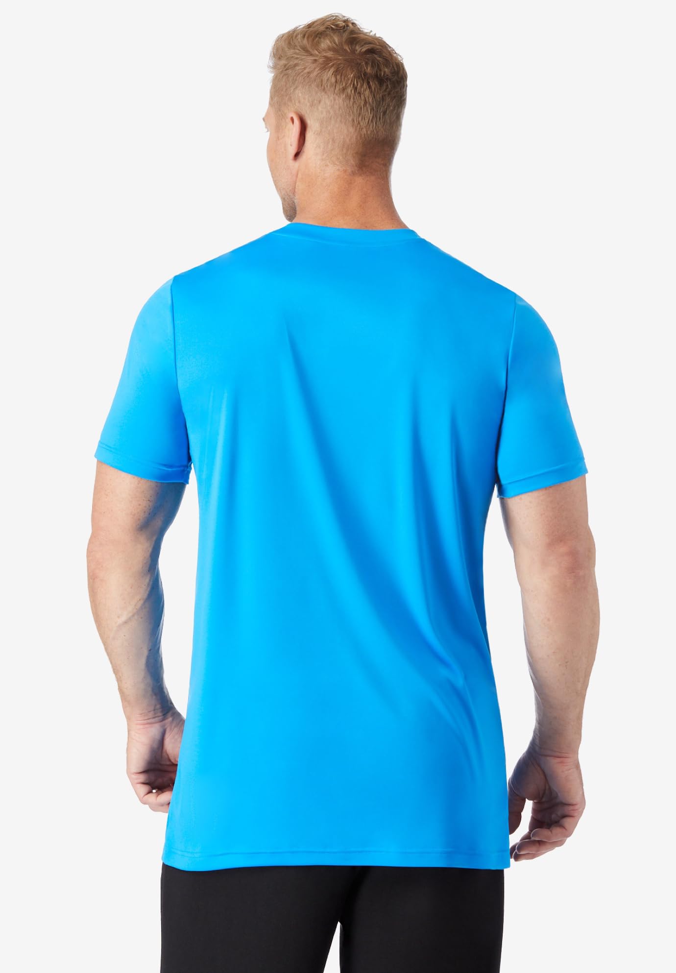 KingSize Men's Big & Tall No Sweat Longer-Length Short Sleeve Crewneck T-Shirt - Comfortable Casual Wear for Plus Size Men | Perfect for Summer, Gym & Everyday Use