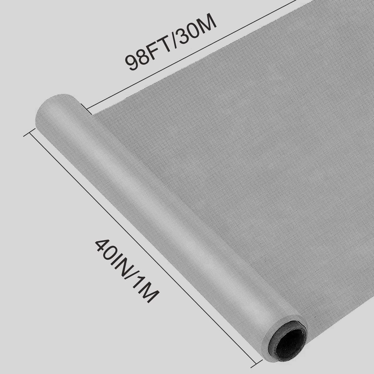 304 Stainless Steel Woven Wire Mesh Roll - 39.4
